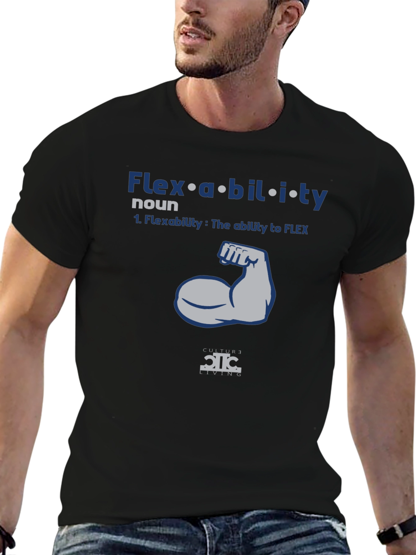 Flexibility Graphic T-Shirt | Mens Black Tee