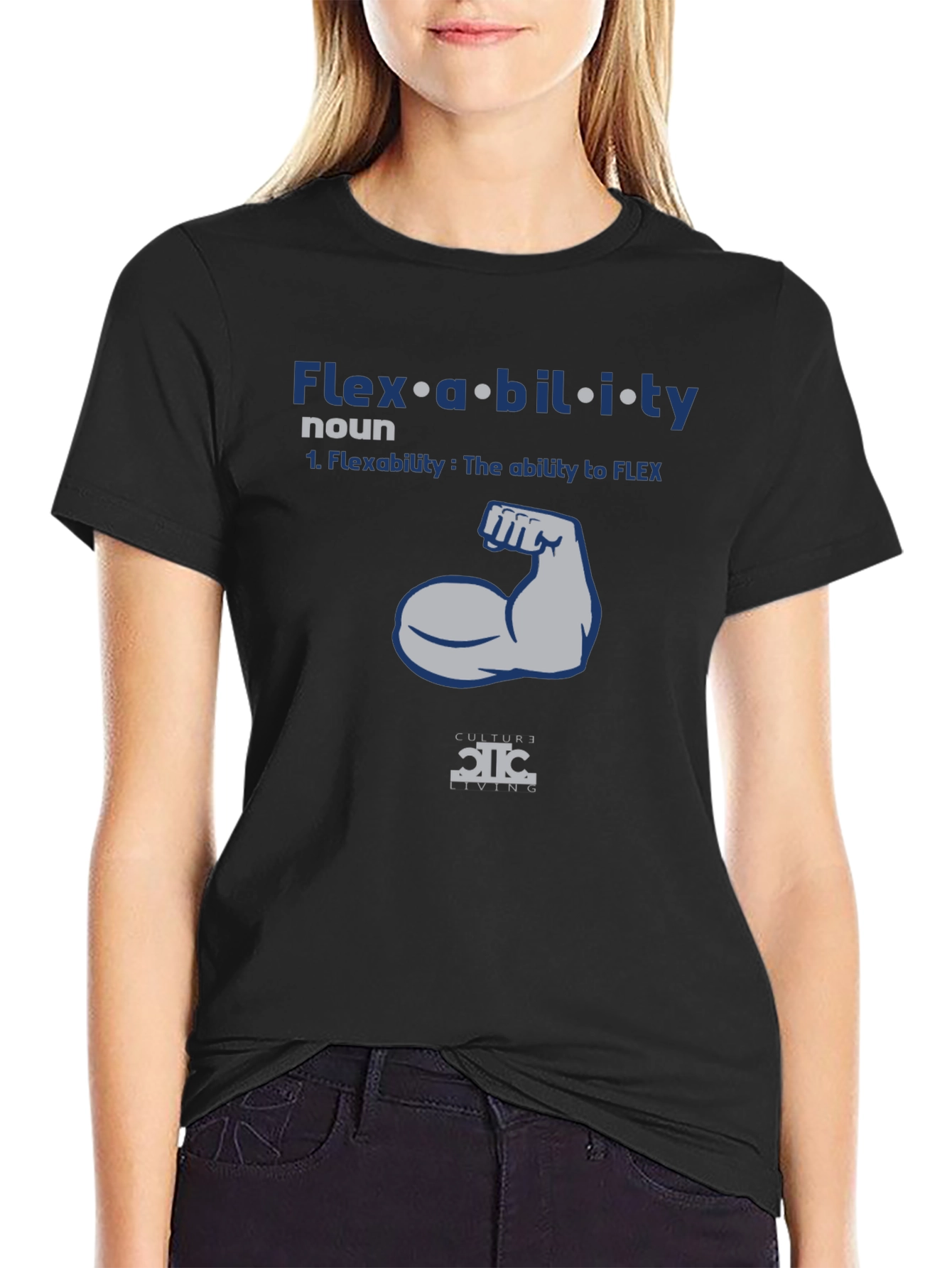 Flexibility Graphic T-Shirt | Mens Black Tee