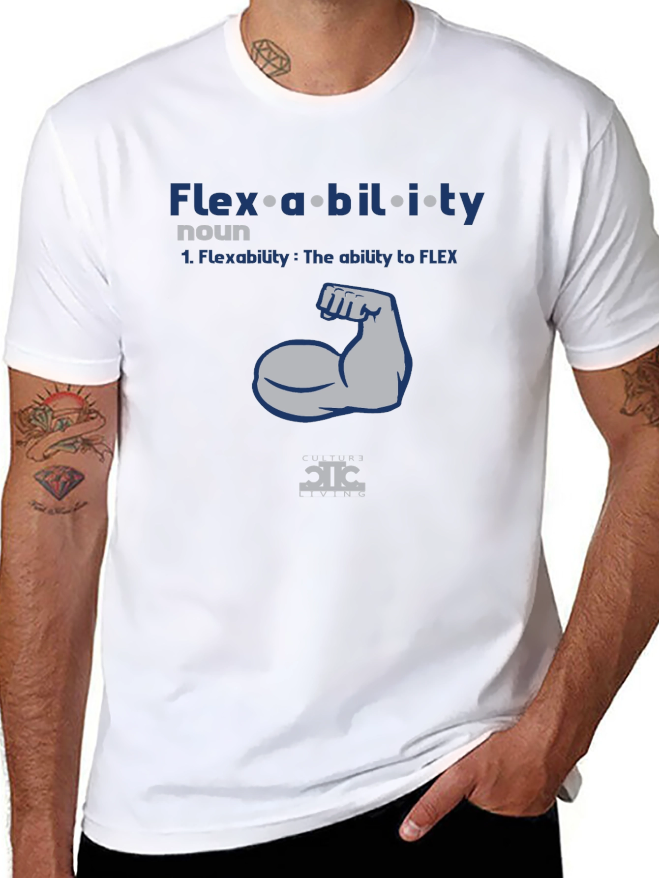 Flexibility Graphic T-Shirt | Mens Black Tee