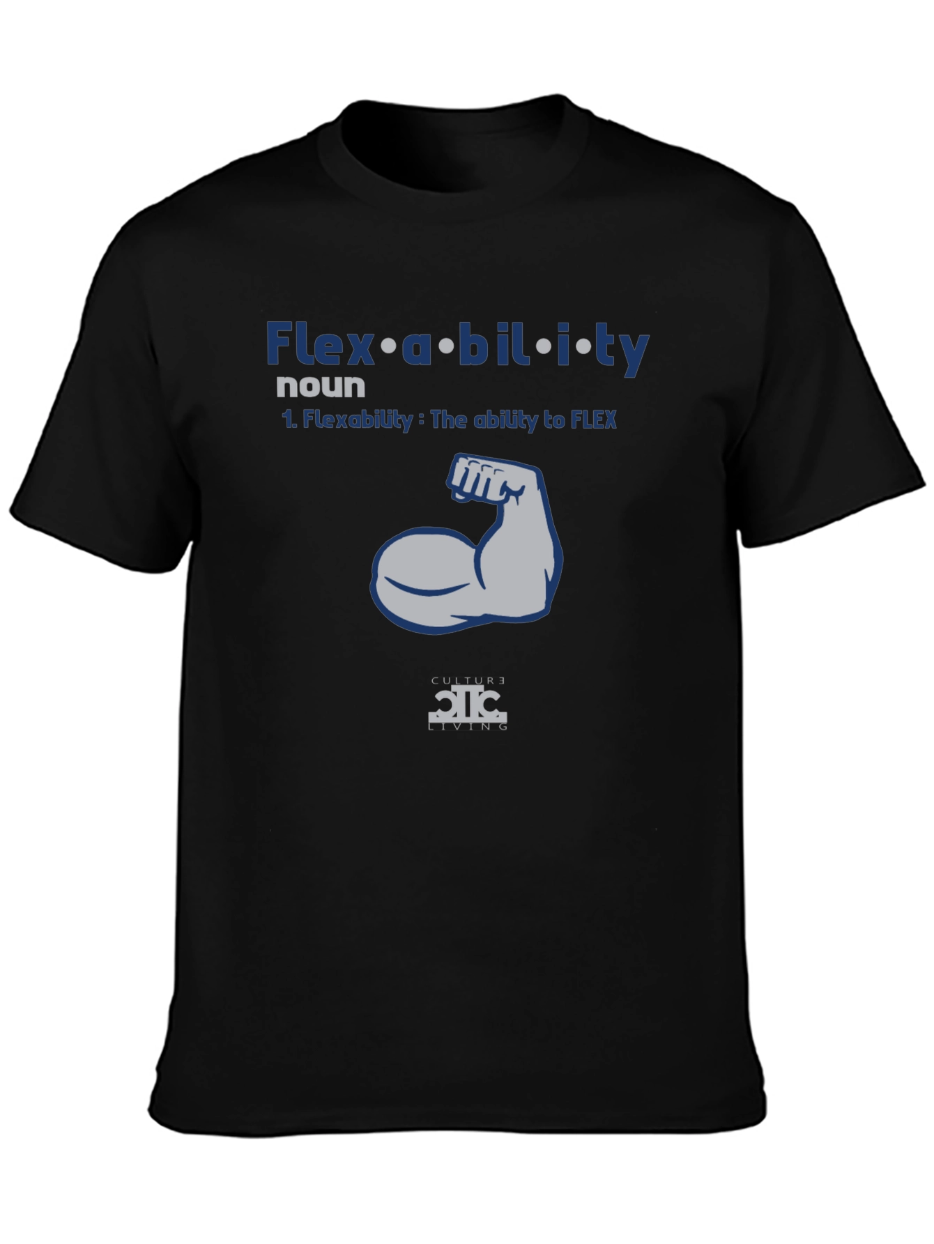 Flexibility Graphic T-Shirt | Mens Black Tee