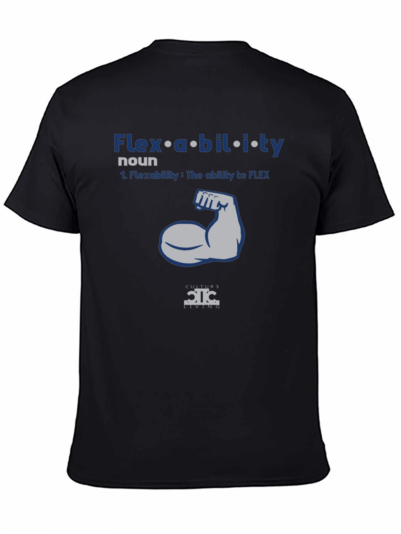 Flexibility Graphic T-Shirt | Mens Black Tee