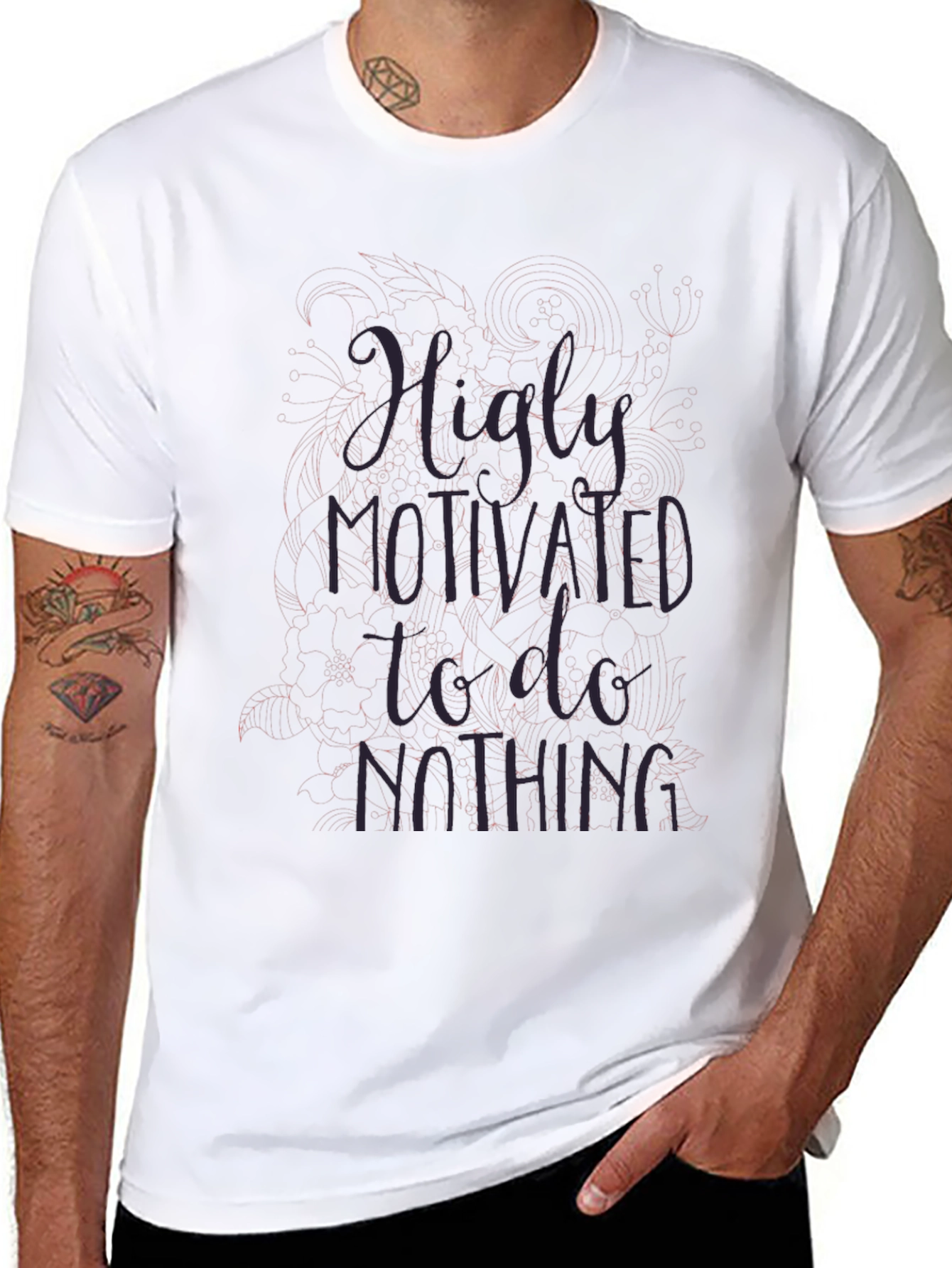 Highly Motivated To Do Nothing Graphic Tee