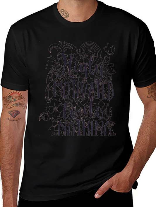 Highly Motivated To Do Nothing Graphic Tee