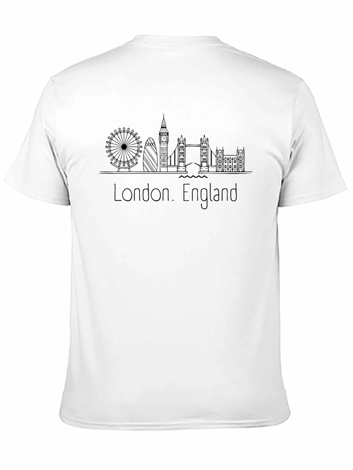 London Skyline Graphic T-Shirt - England Souvenir Tee