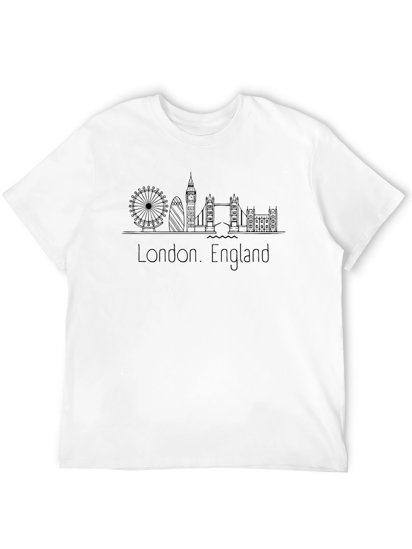 London Skyline Graphic T-Shirt - England Souvenir Tee