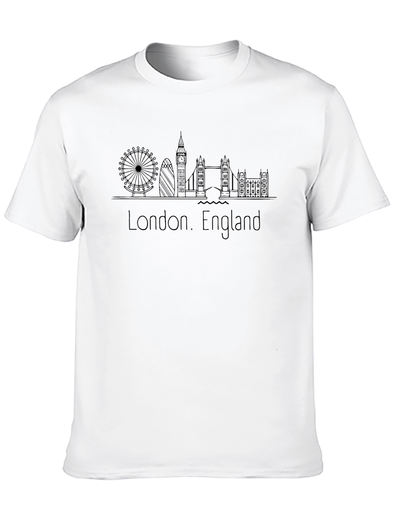 London Skyline Graphic T-Shirt - England Souvenir Tee