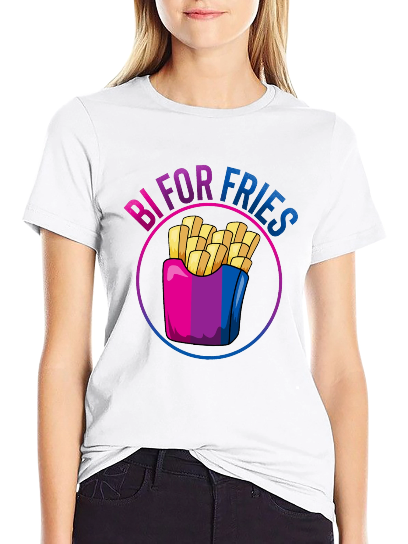 Bi For Fries T-Shirt - Bisexual Pride Shirt