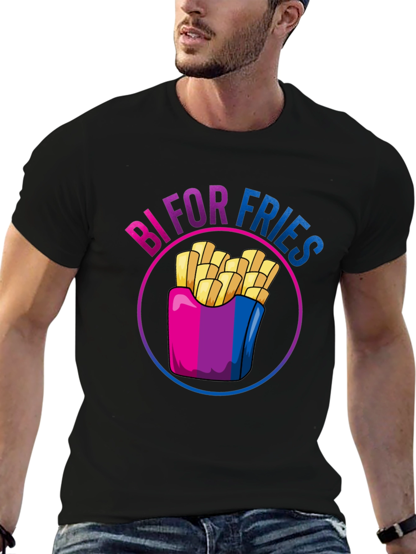 Bi For Fries T-Shirt - Bisexual Pride Shirt