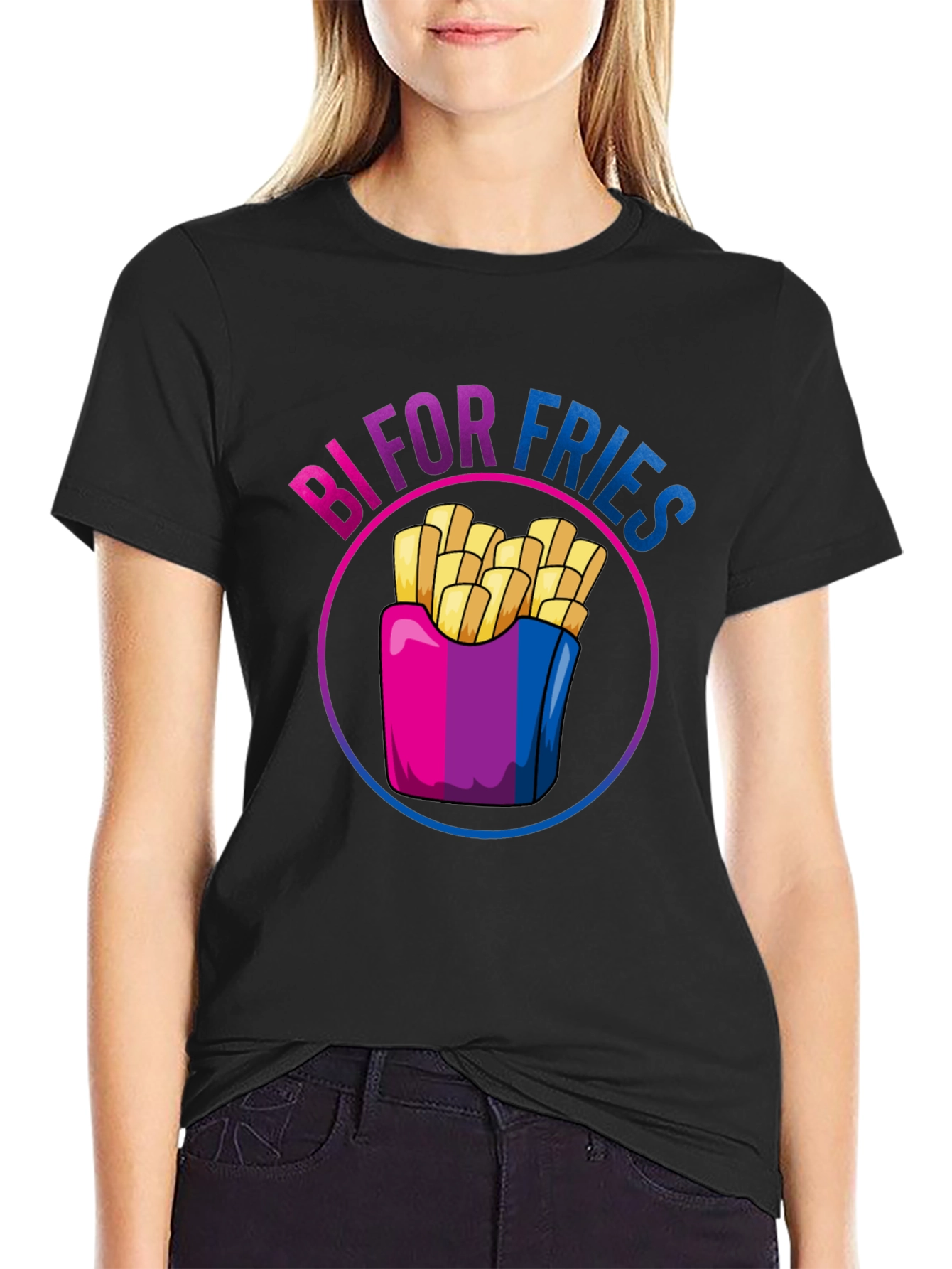 Bi For Fries T-Shirt - Bisexual Pride Shirt