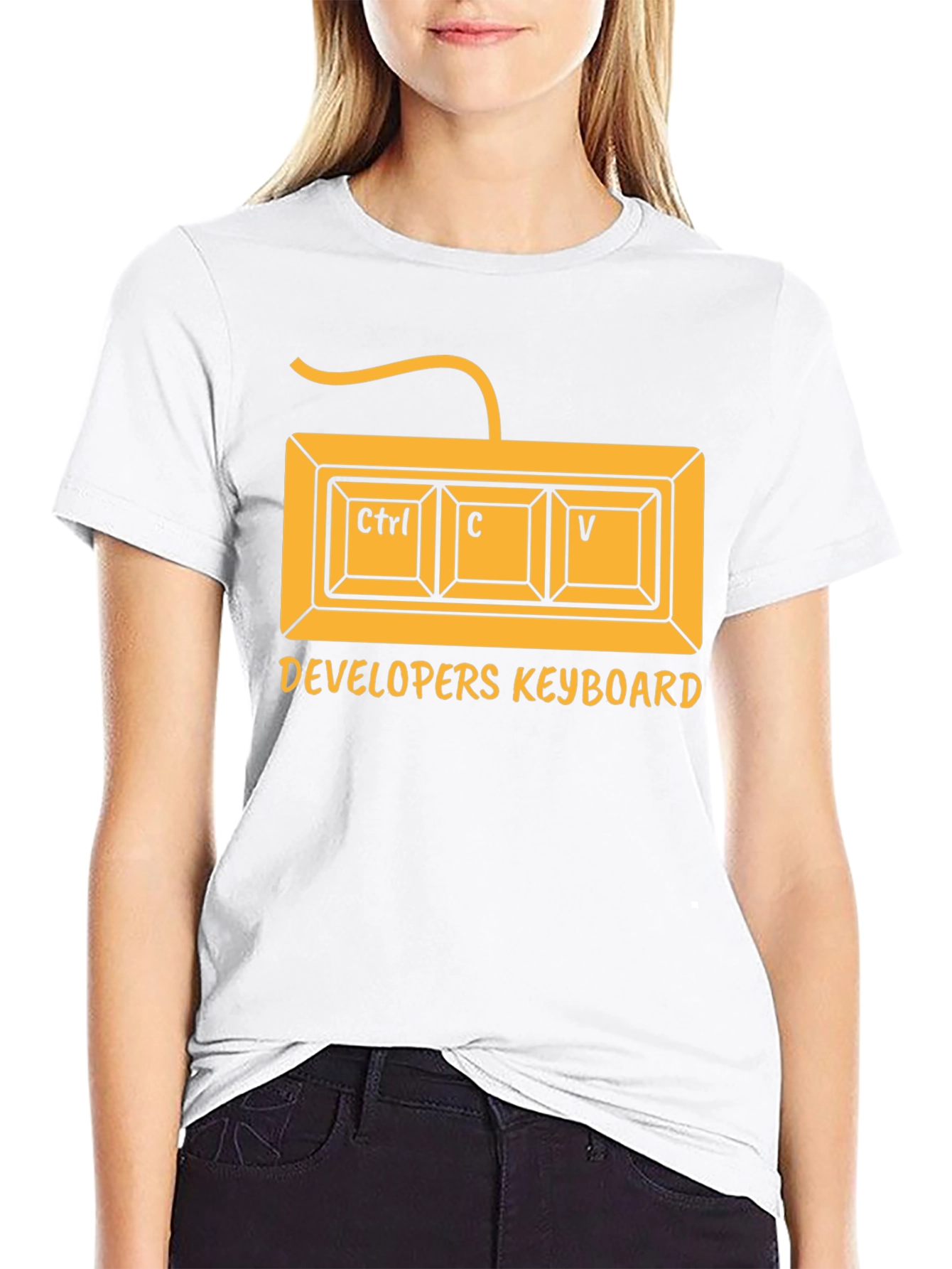 Developer Keyboard Ctrl C V T-Shirt