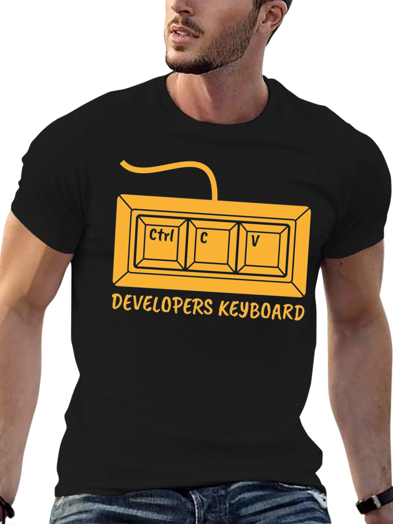 Developer Keyboard Ctrl C V T-Shirt