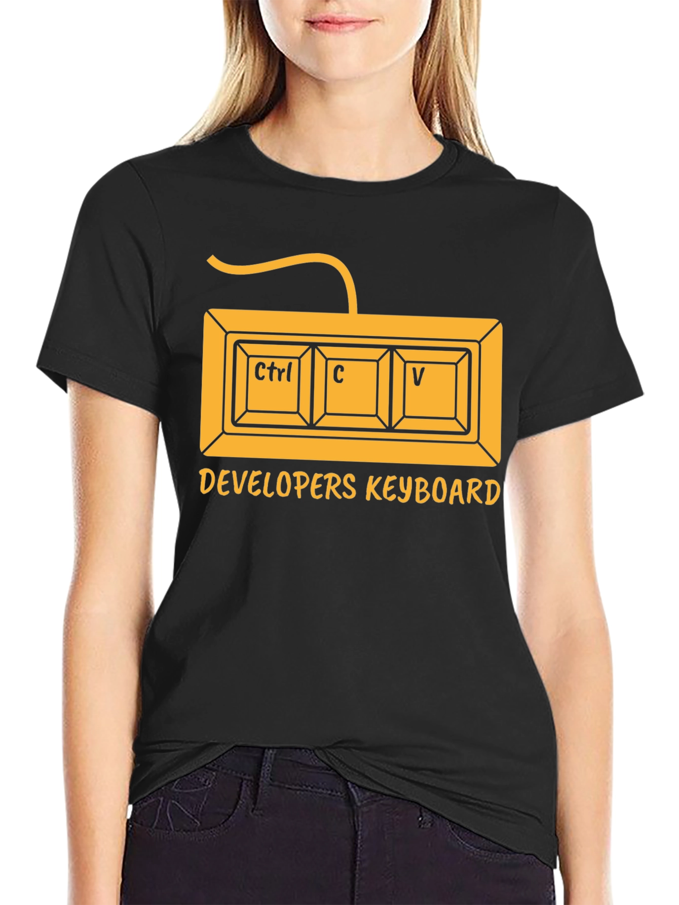 Developer Keyboard Ctrl C V T-Shirt