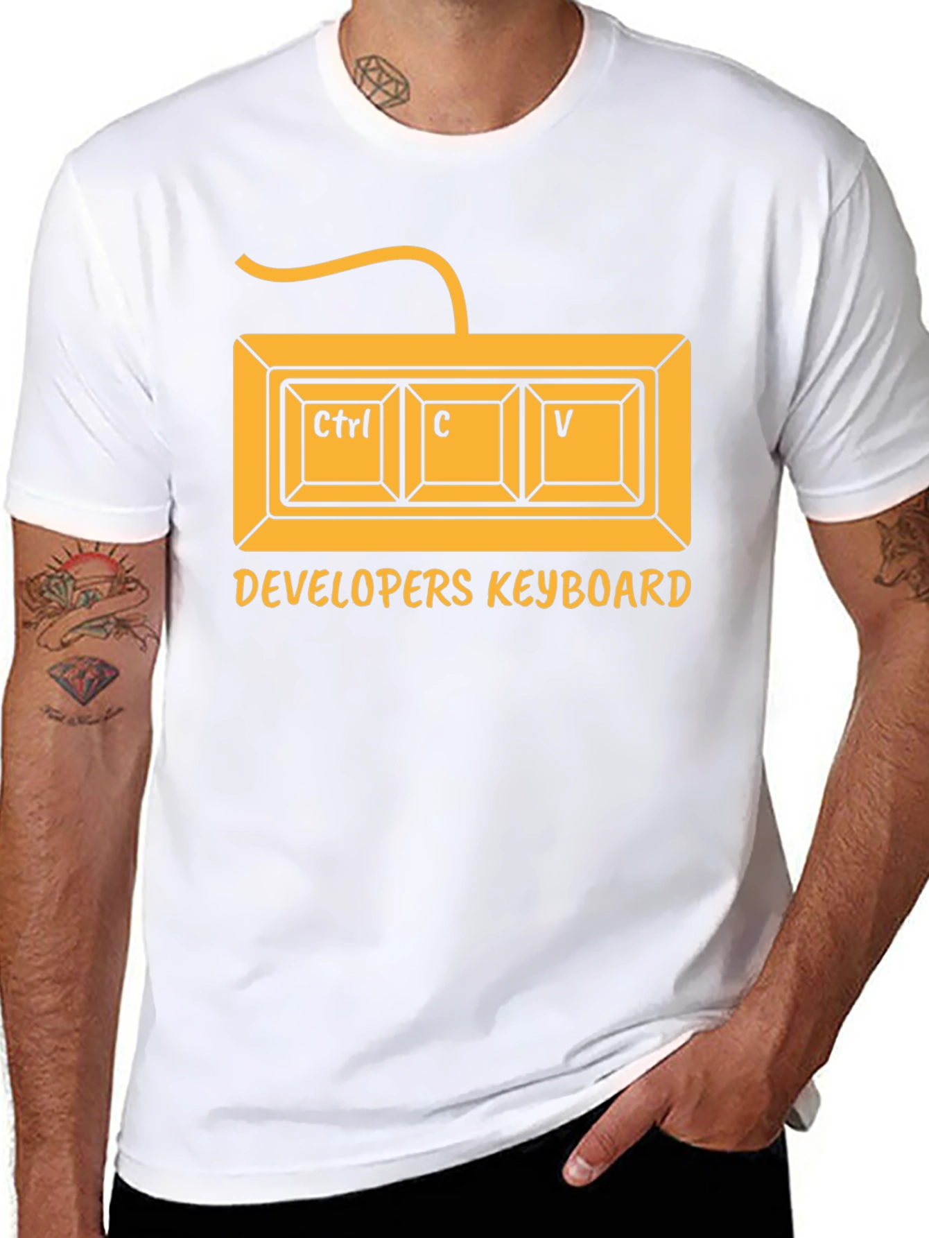 Developer Keyboard Ctrl C V T-Shirt