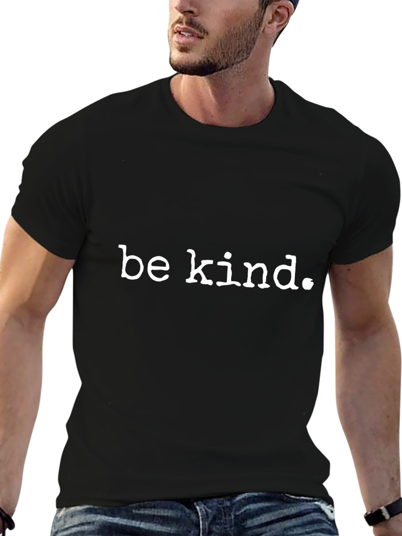 Be Kind Black T-Shirt - Positive Message Casual Tee