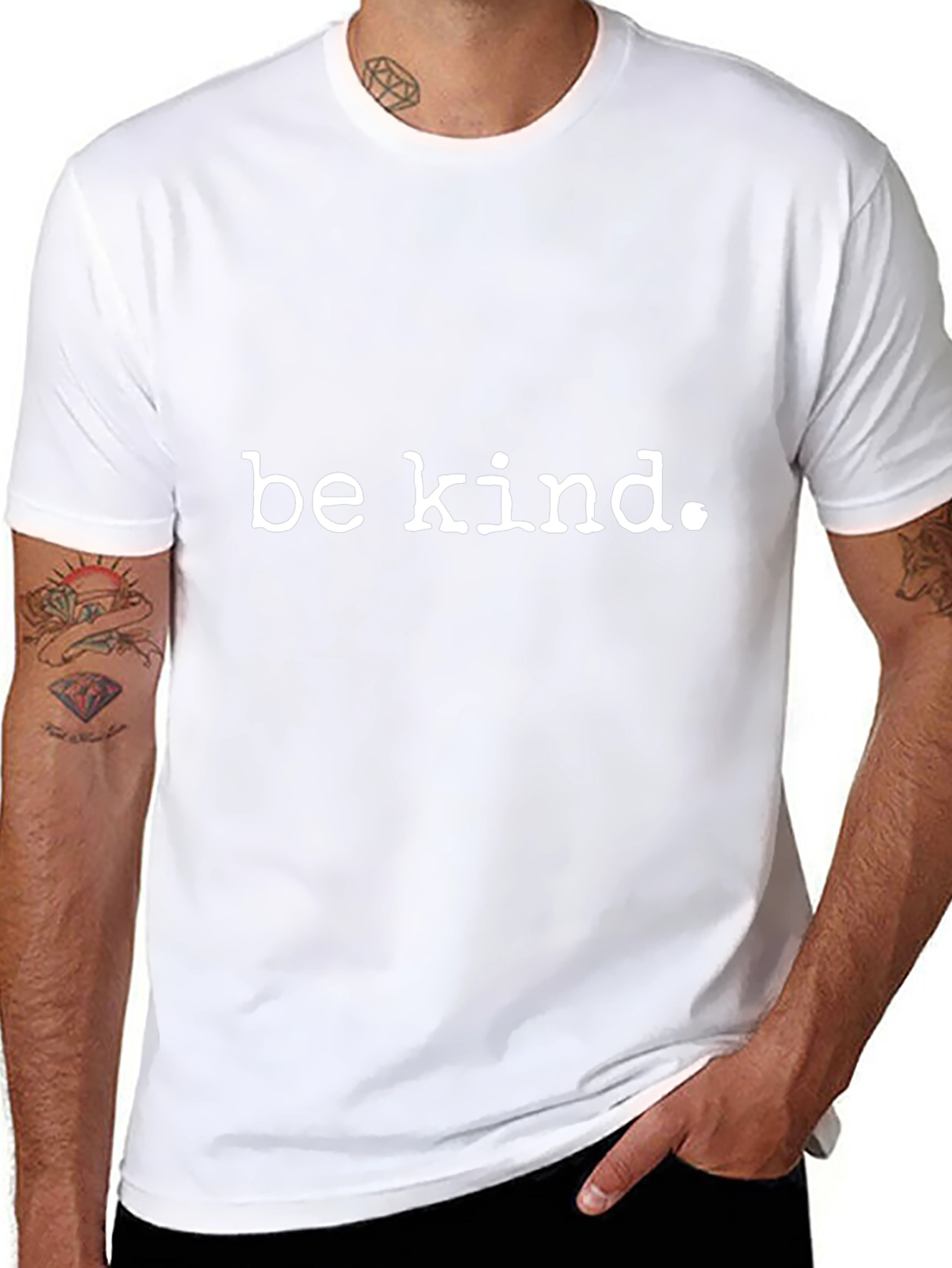 Be Kind Black T-Shirt - Positive Message Casual Tee