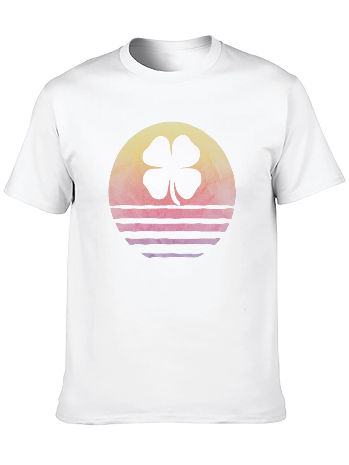 Retro Sunset Shamrock T-Shirt