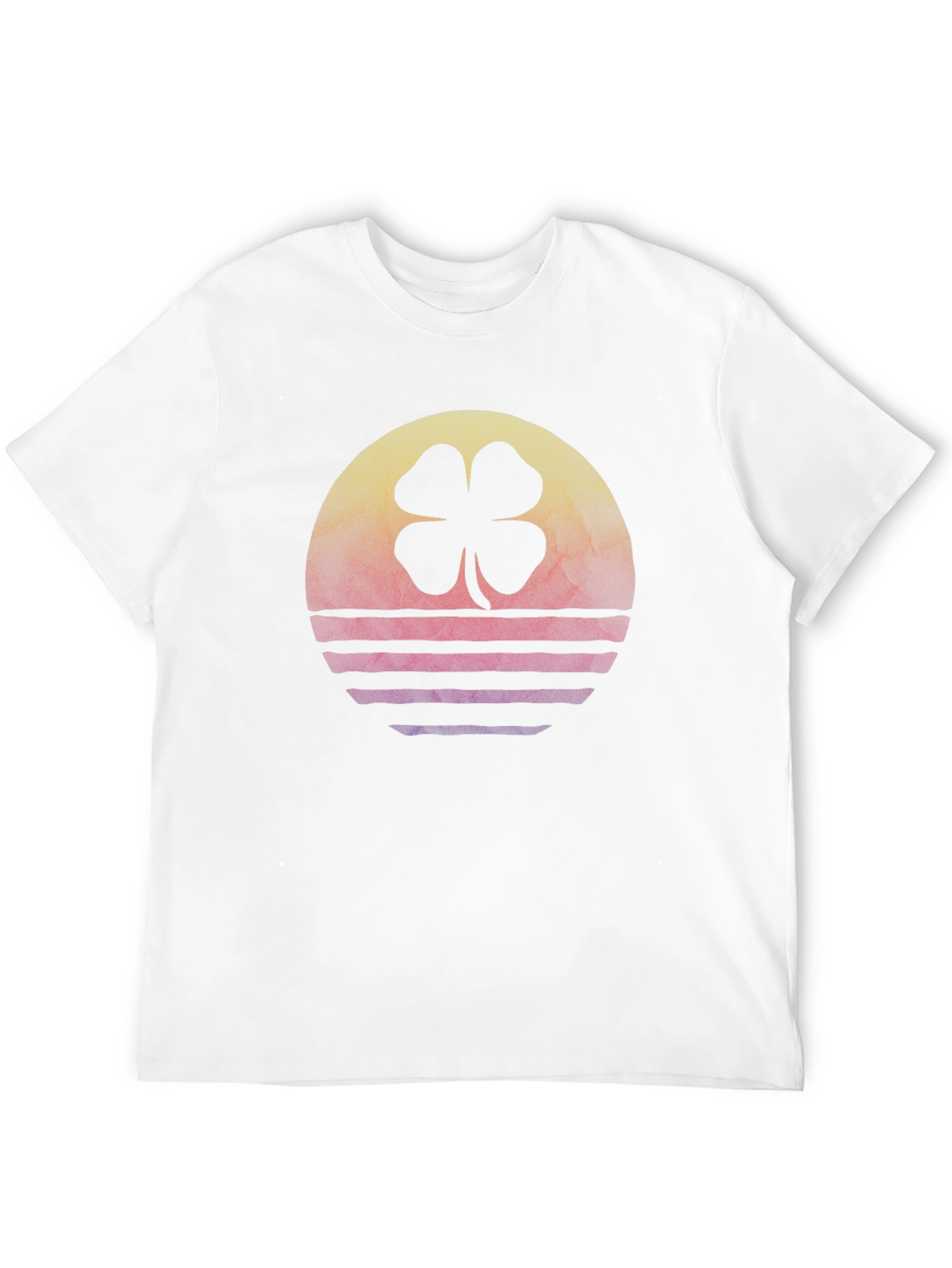 Retro Sunset Shamrock T-Shirt