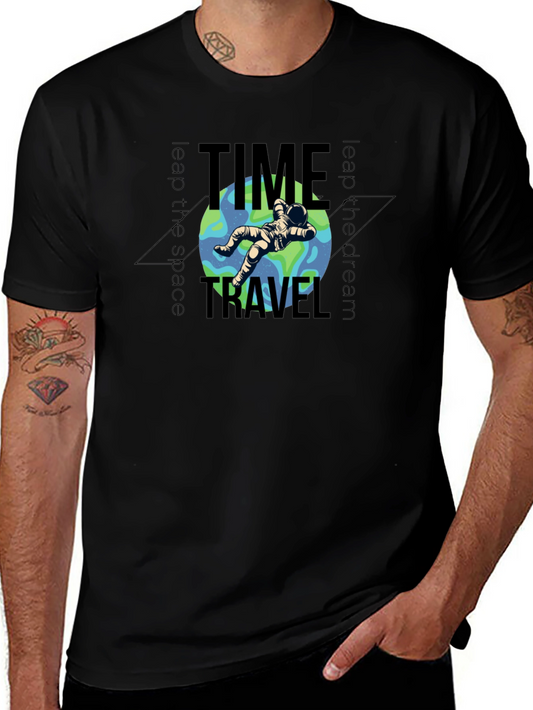 Time Travel Astronaut Graphic T-Shirt