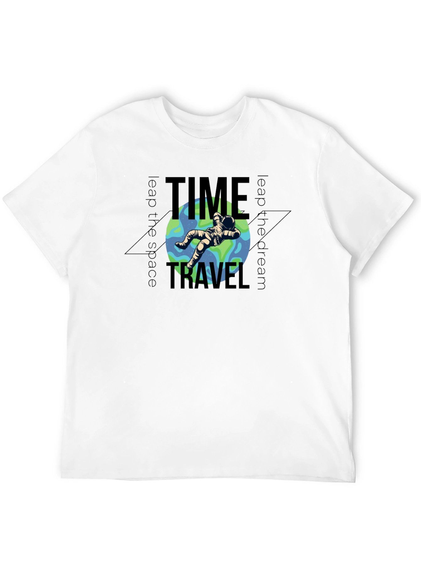 Time Travel Astronaut Graphic T-Shirt