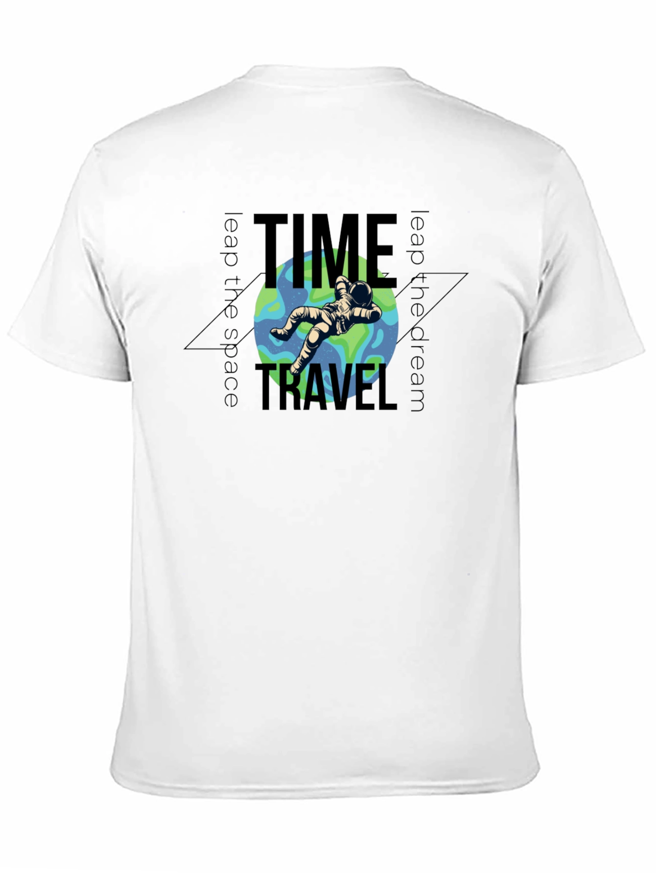 Time Travel Astronaut Graphic T-Shirt
