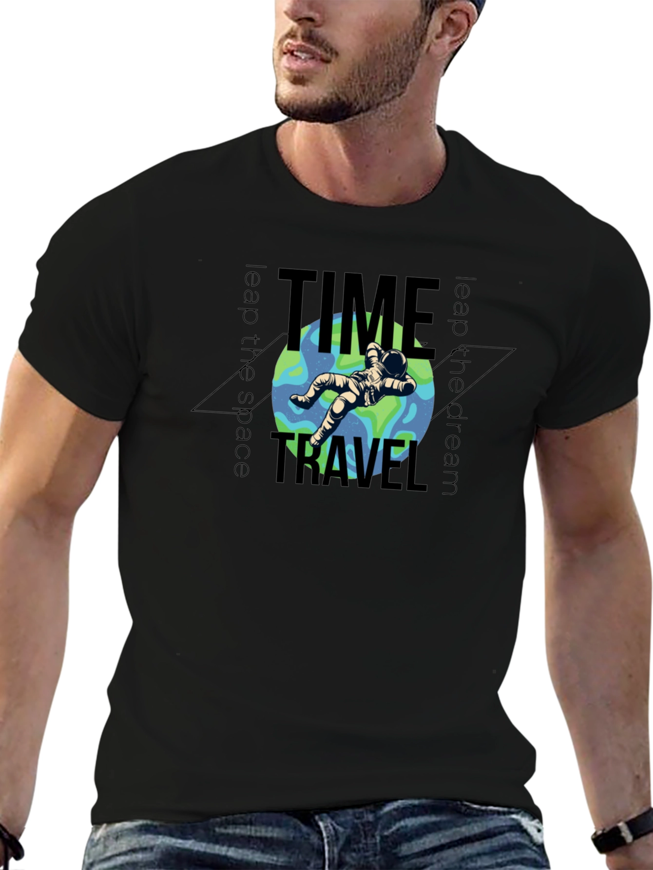 Time Travel Astronaut Graphic T-Shirt