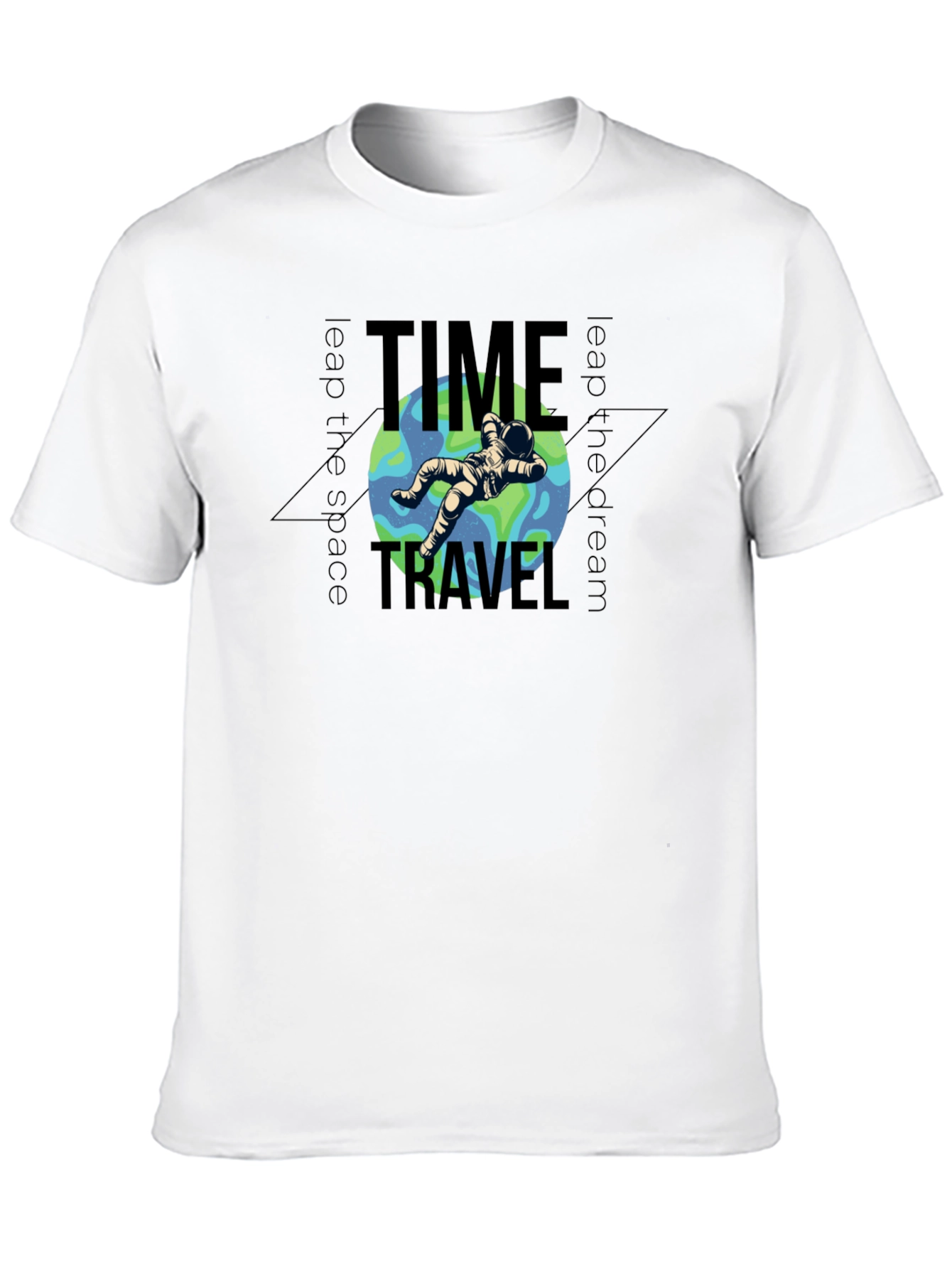Time Travel Astronaut Graphic T-Shirt