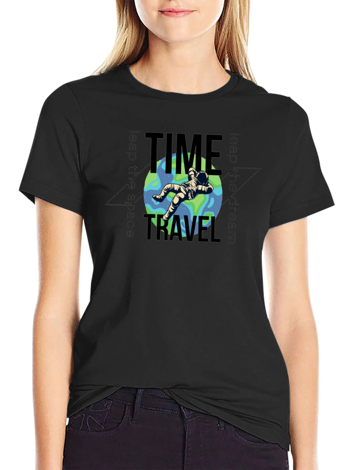 Time Travel Astronaut Graphic T-Shirt