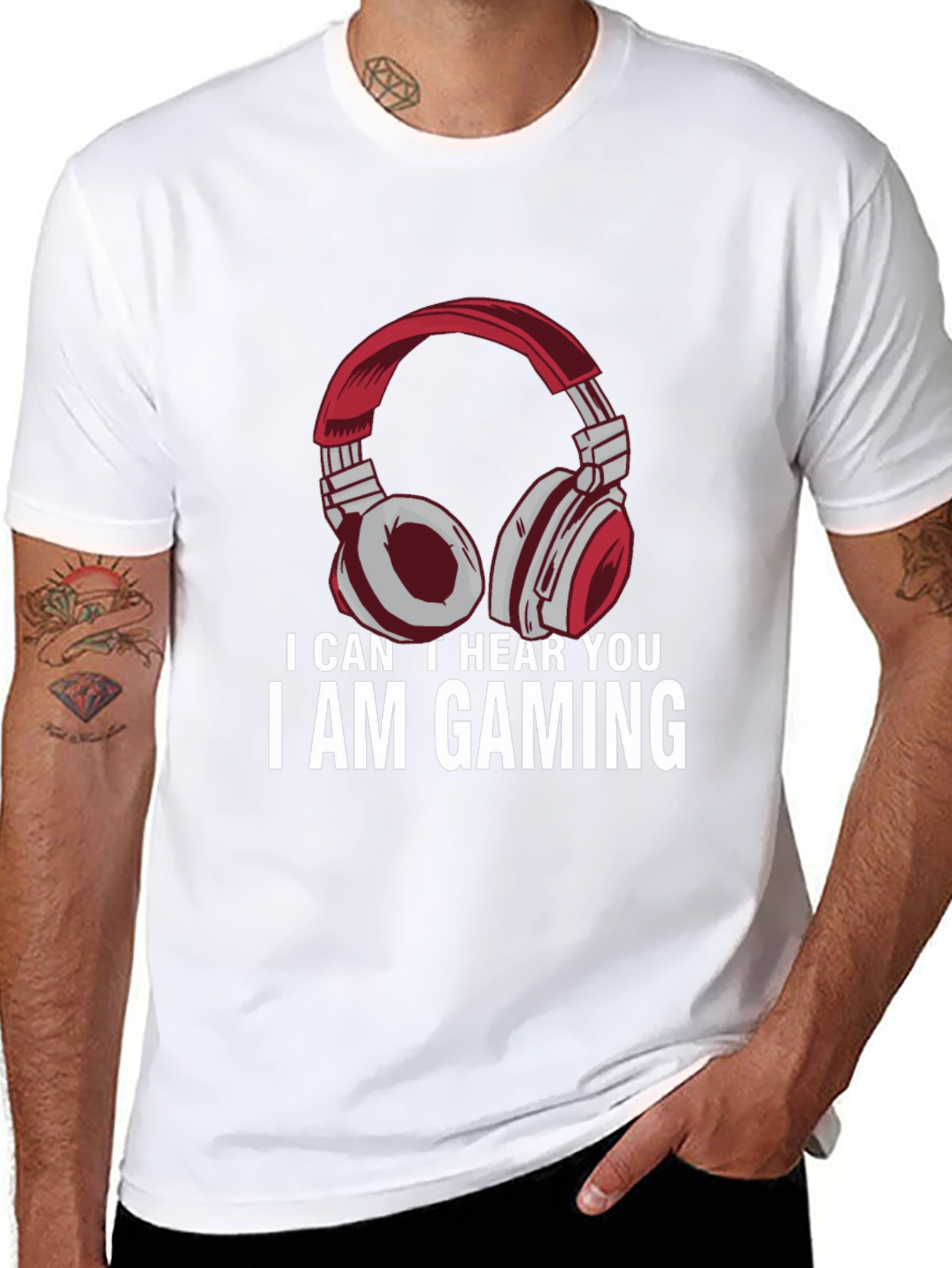 I Am Gaming T-Shirt - Gamer Headphone Tee