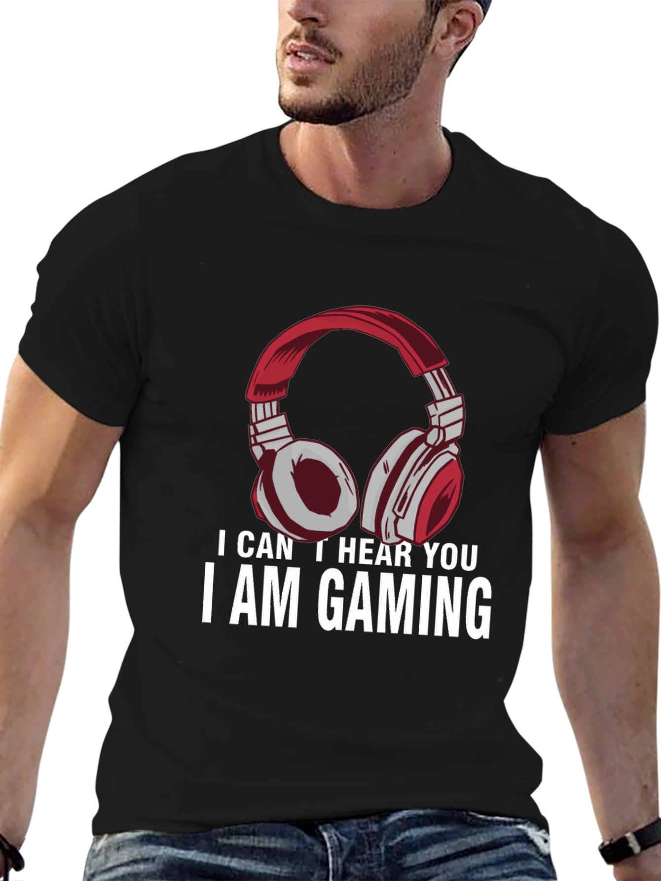 I Am Gaming T-Shirt - Gamer Headphone Tee