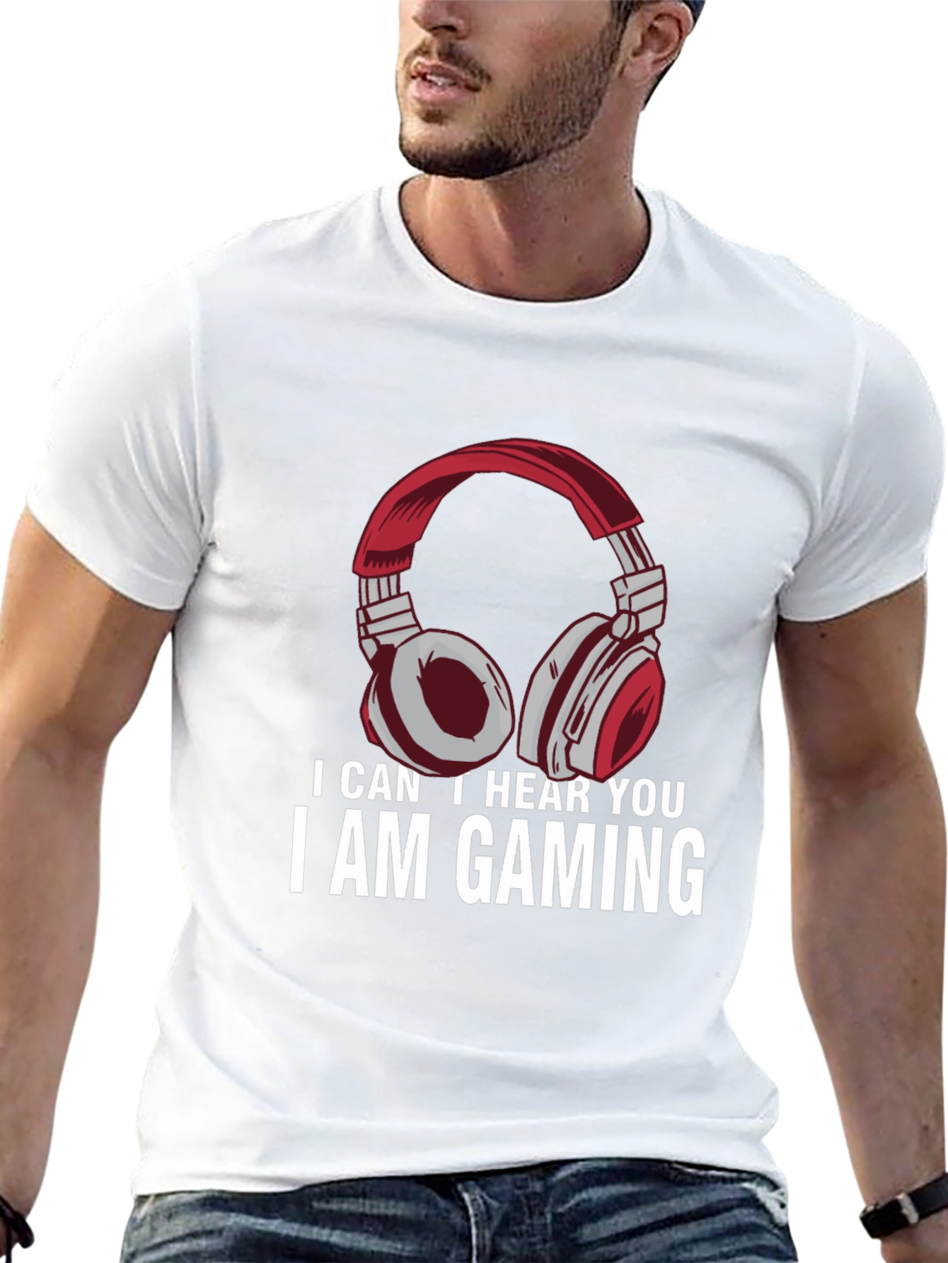 I Am Gaming T-Shirt - Gamer Headphone Tee