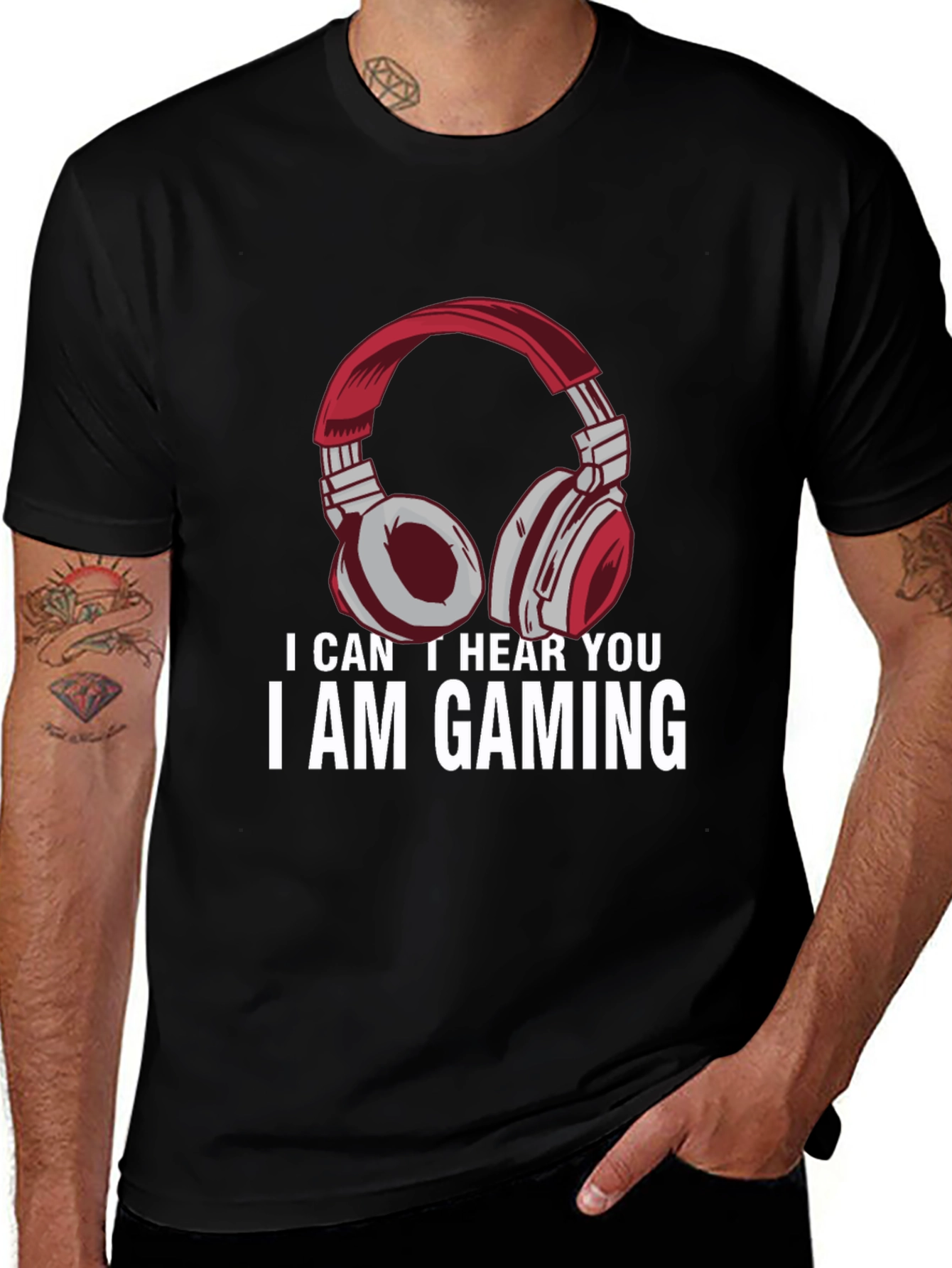 I Am Gaming T-Shirt - Gamer Headphone Tee