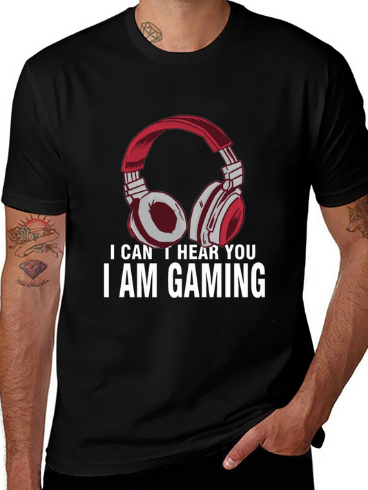 I Am Gaming T-Shirt - Gamer Headphone Tee