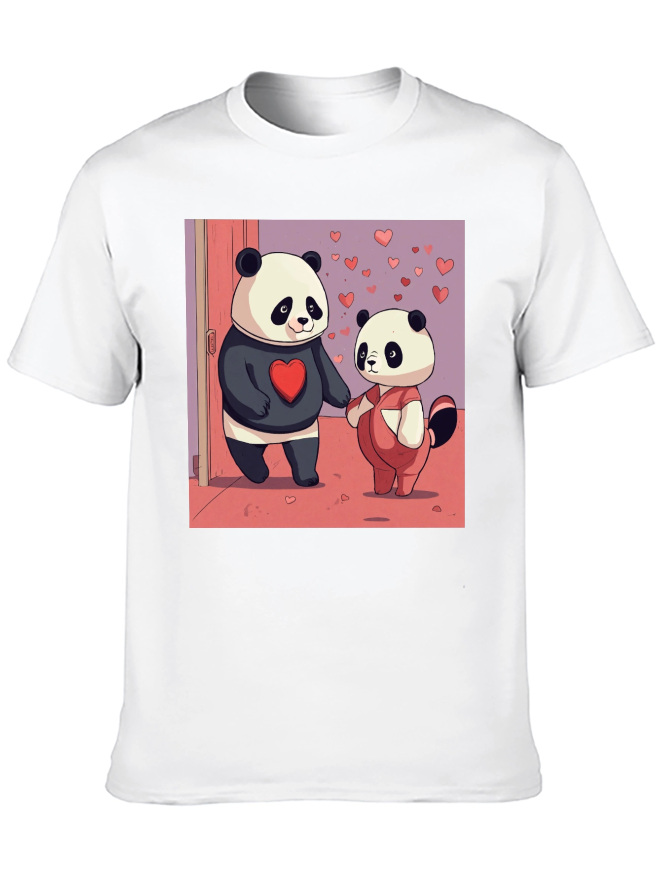Panda Love Graphic Tee - Valentines Edition