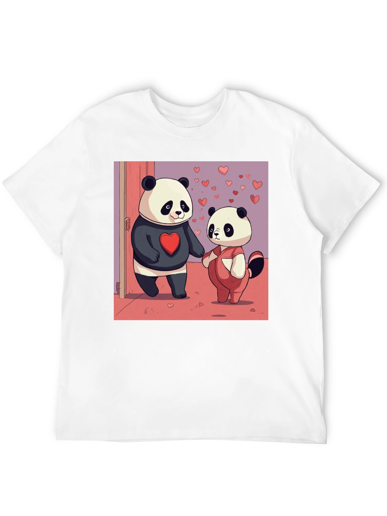 Panda Love Graphic Tee - Valentines Edition