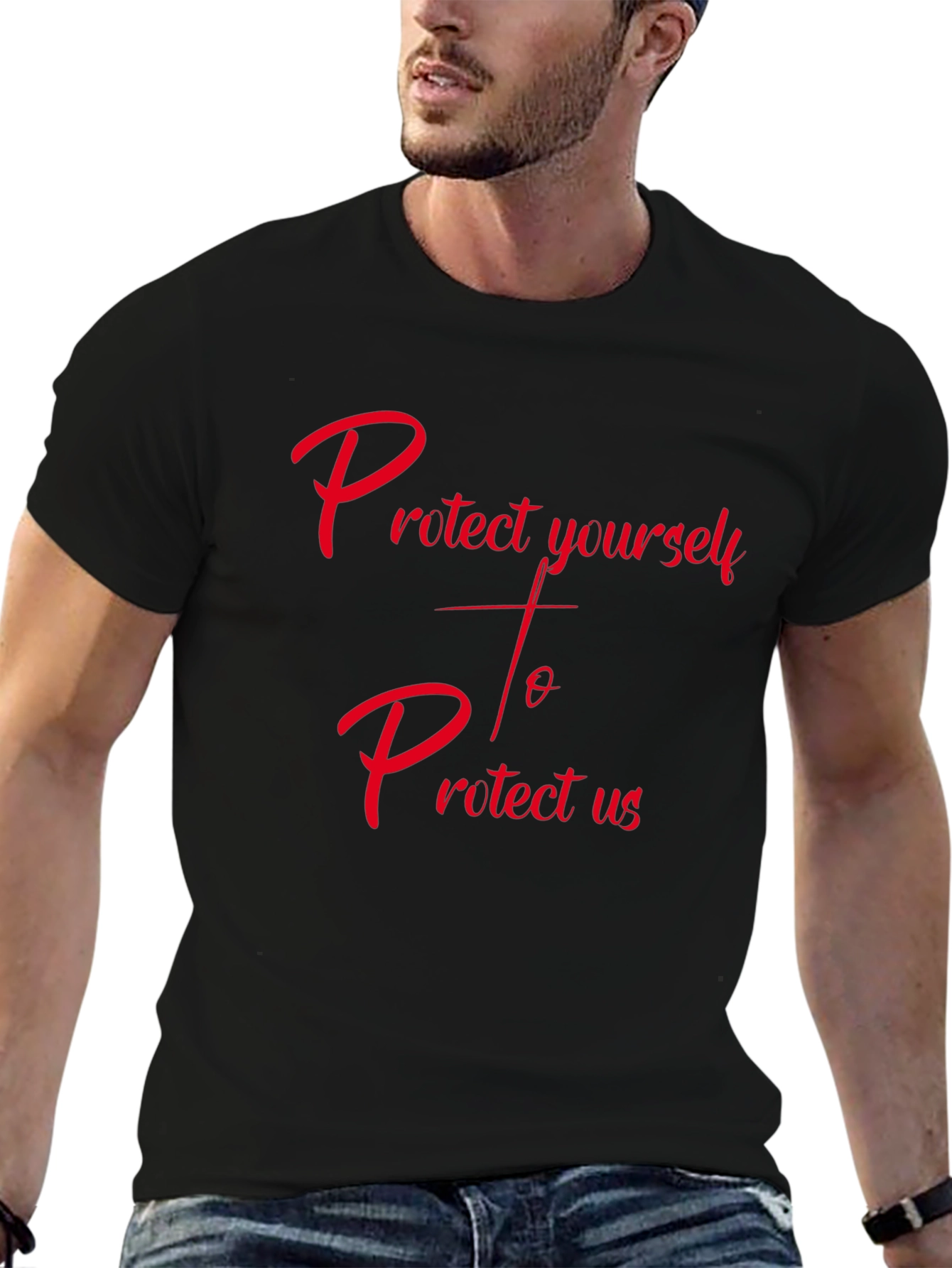 Protect Yourself T-Shirt - Trendy Graphic Tee