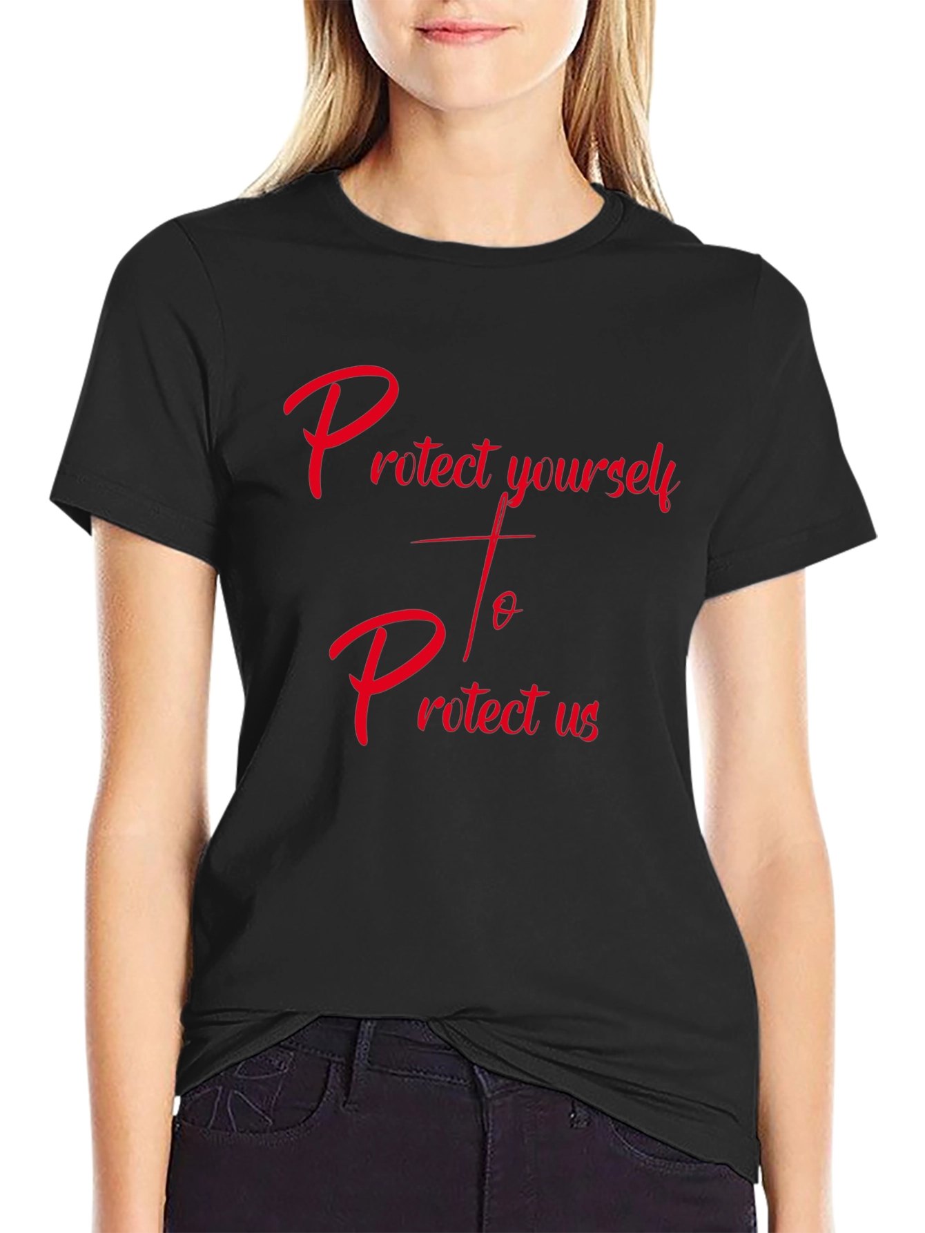 Protect Yourself T-Shirt - Trendy Graphic Tee