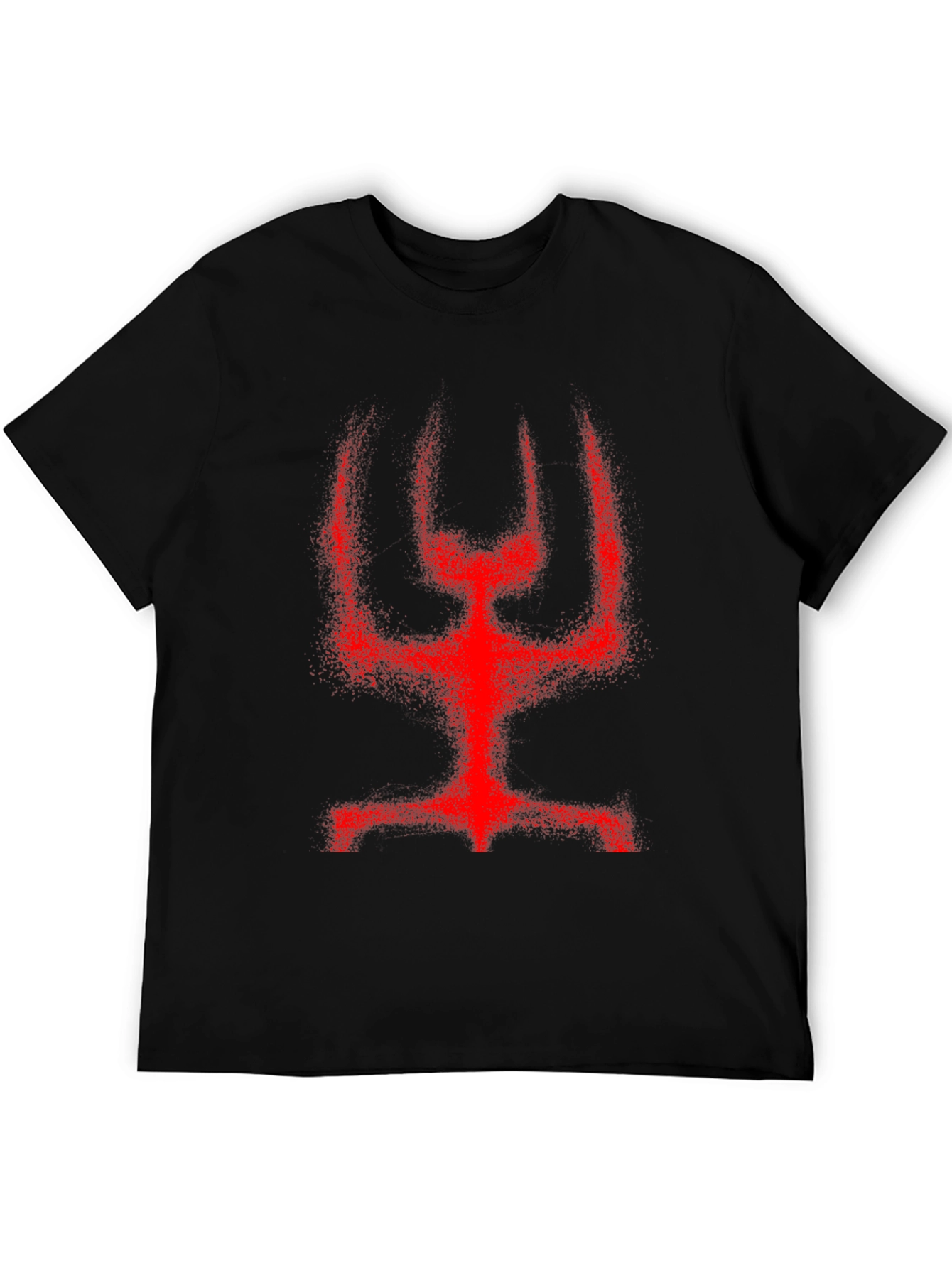 Red Figure Graphic Black T-Shirt