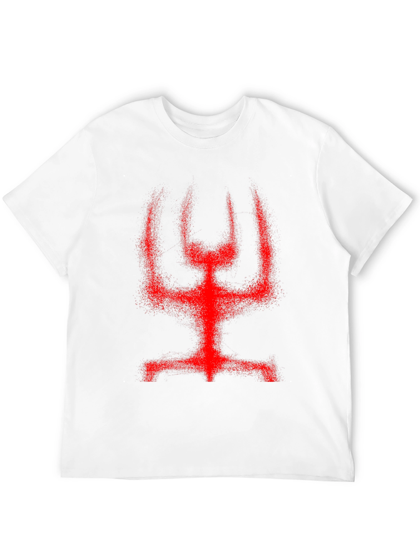 Red Figure Graphic Black T-Shirt