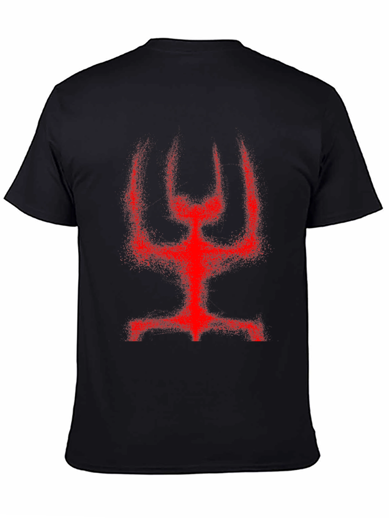 Red Figure Graphic Black T-Shirt