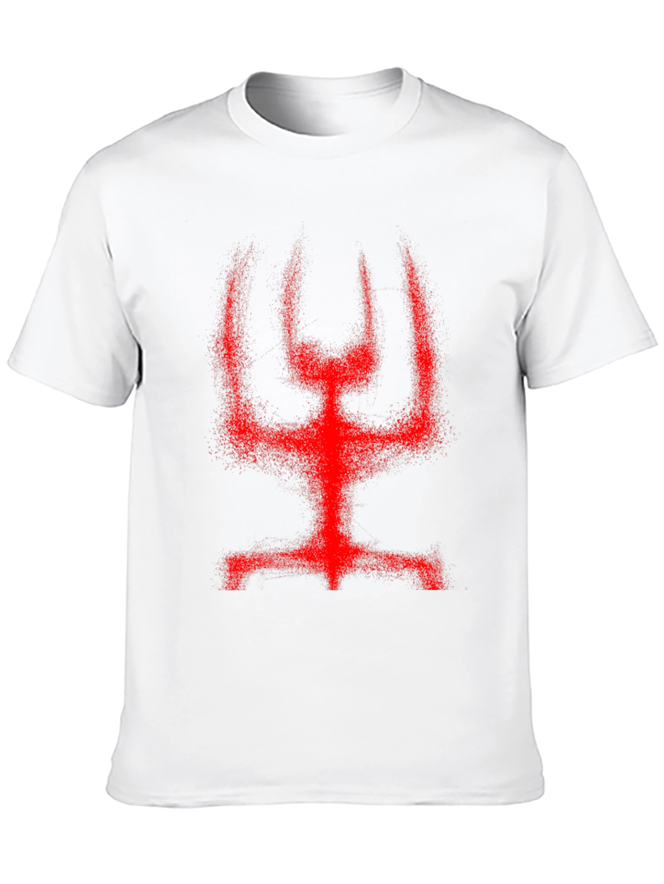 Red Figure Graphic Black T-Shirt