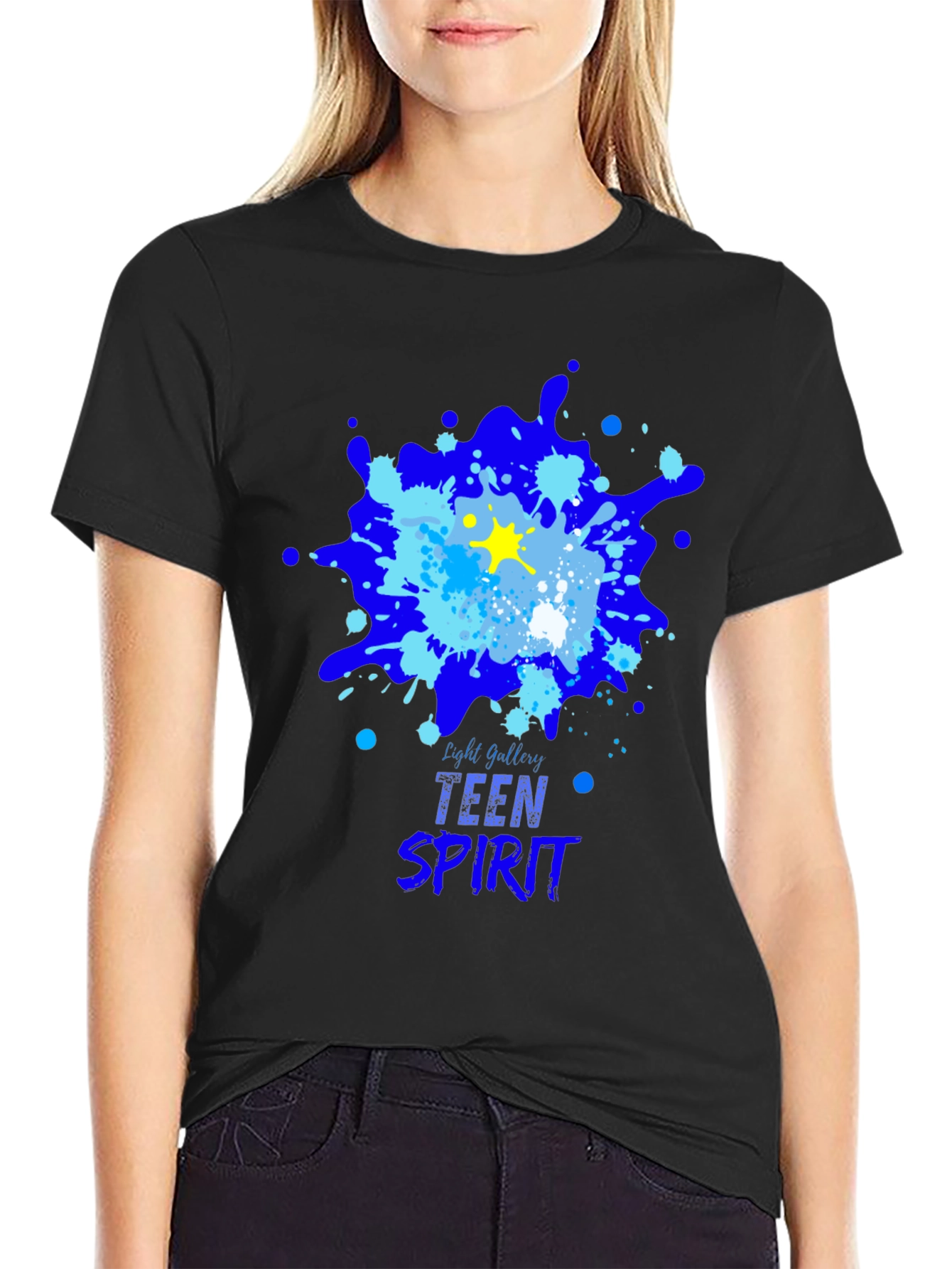 Teen Spirit Graphic T-Shirt - Abstract Design Casual Style