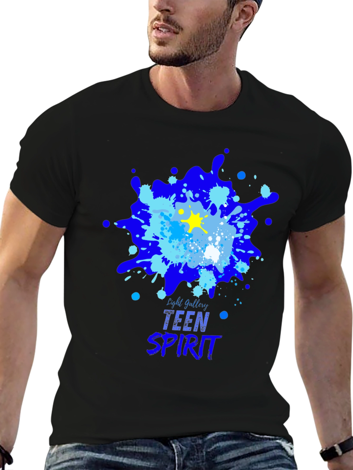 Teen Spirit Graphic T-Shirt - Abstract Design Casual Style