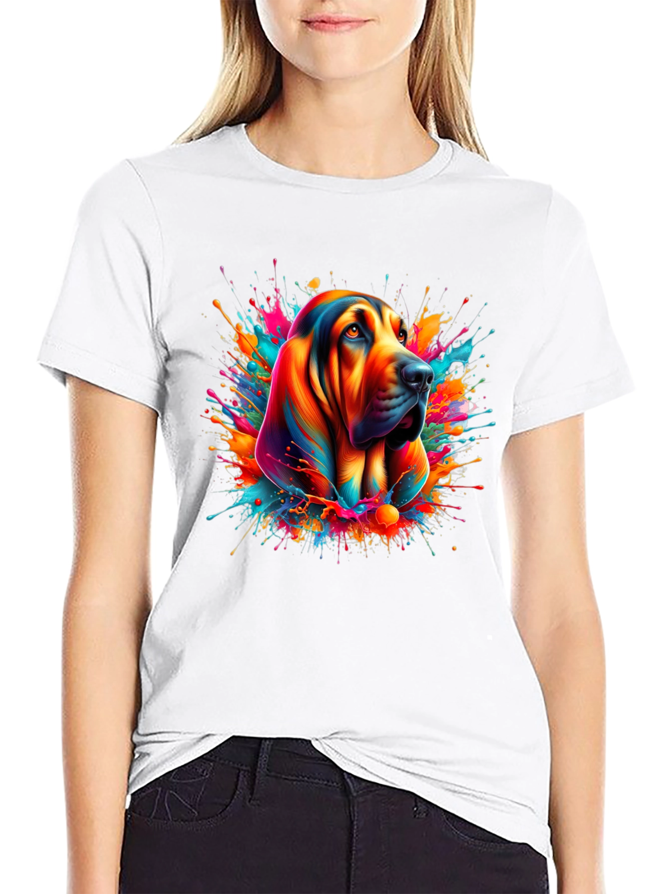Dog Art Black T-Shirt