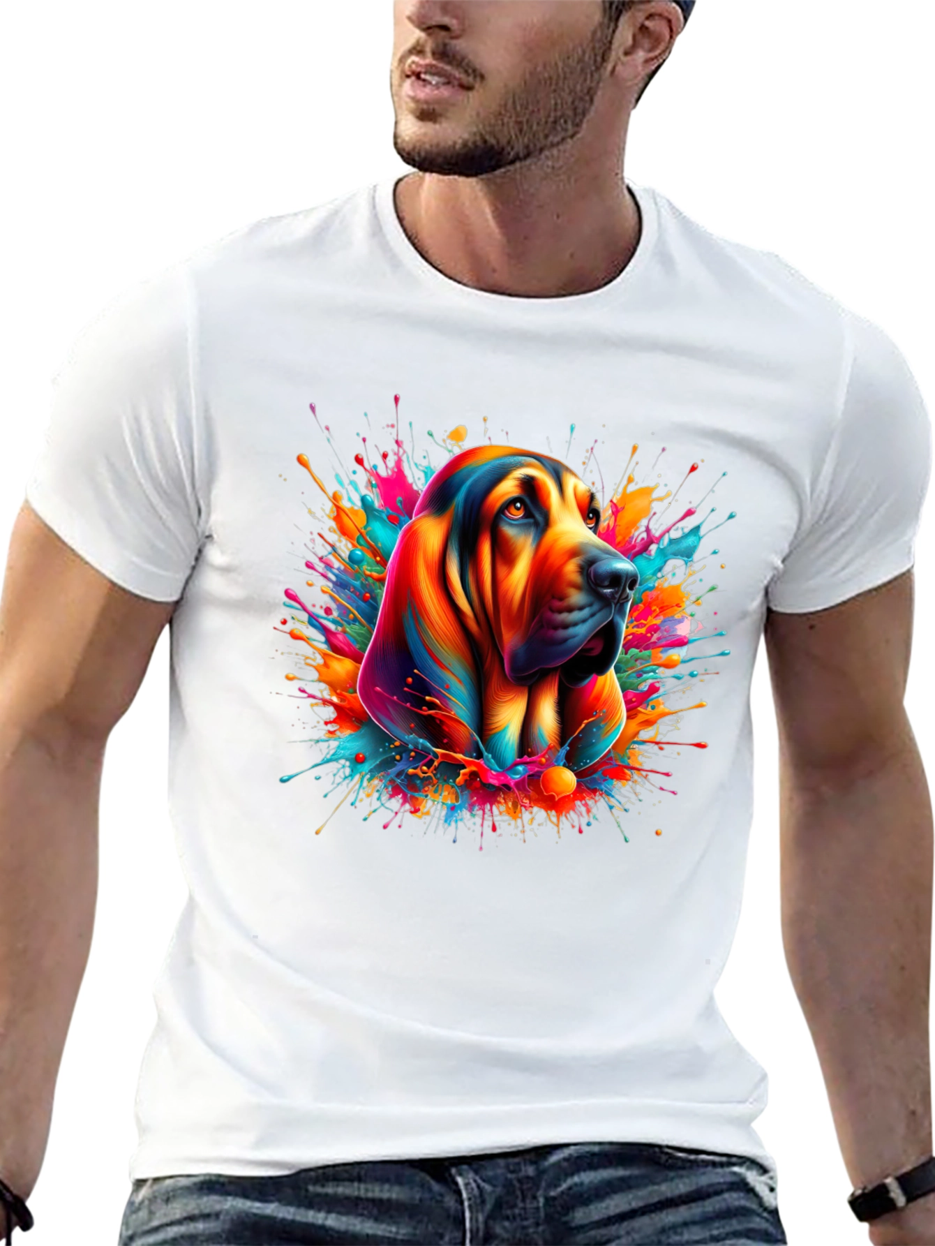 Dog Art Black T-Shirt