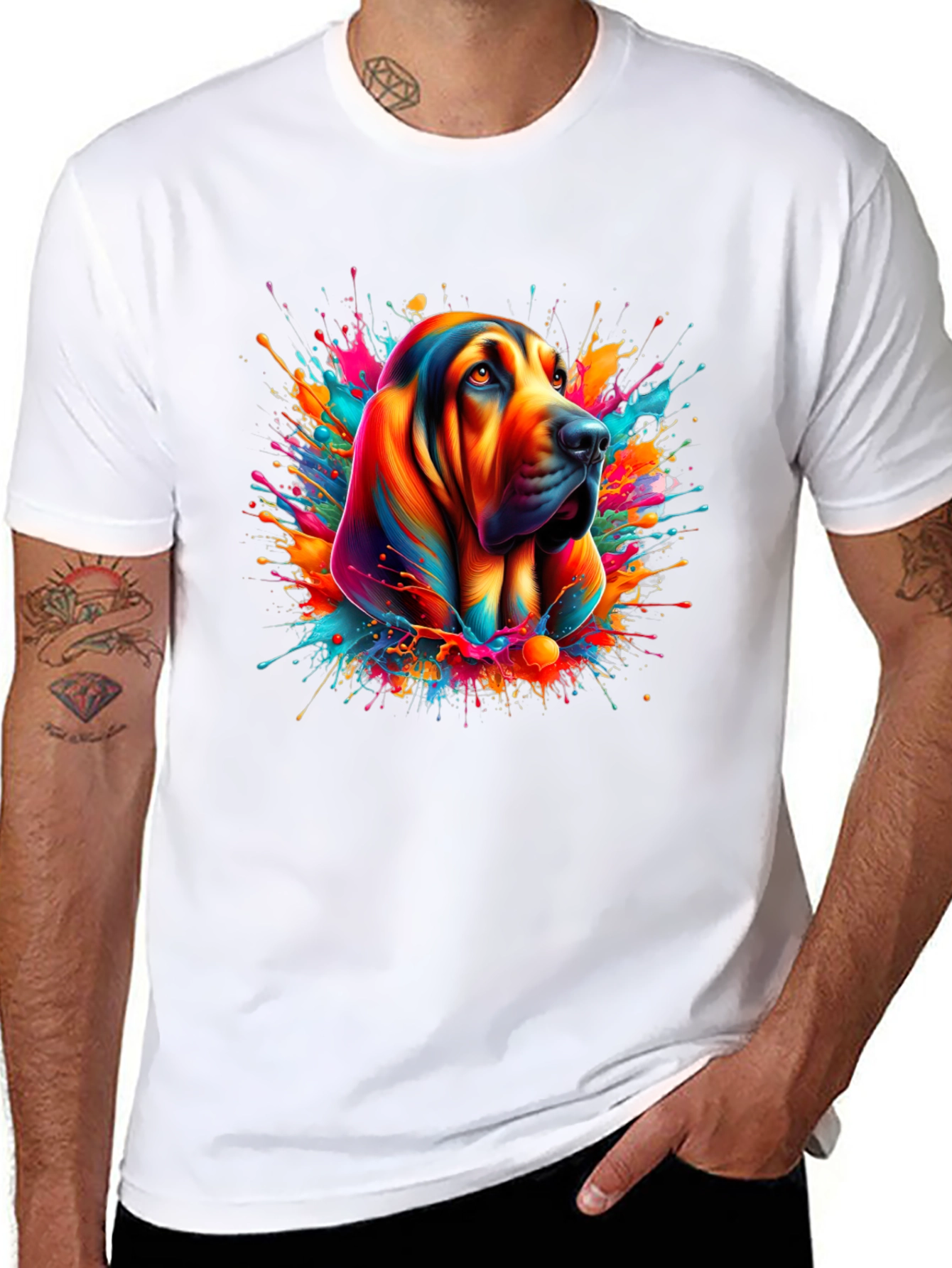 Dog Art Black T-Shirt