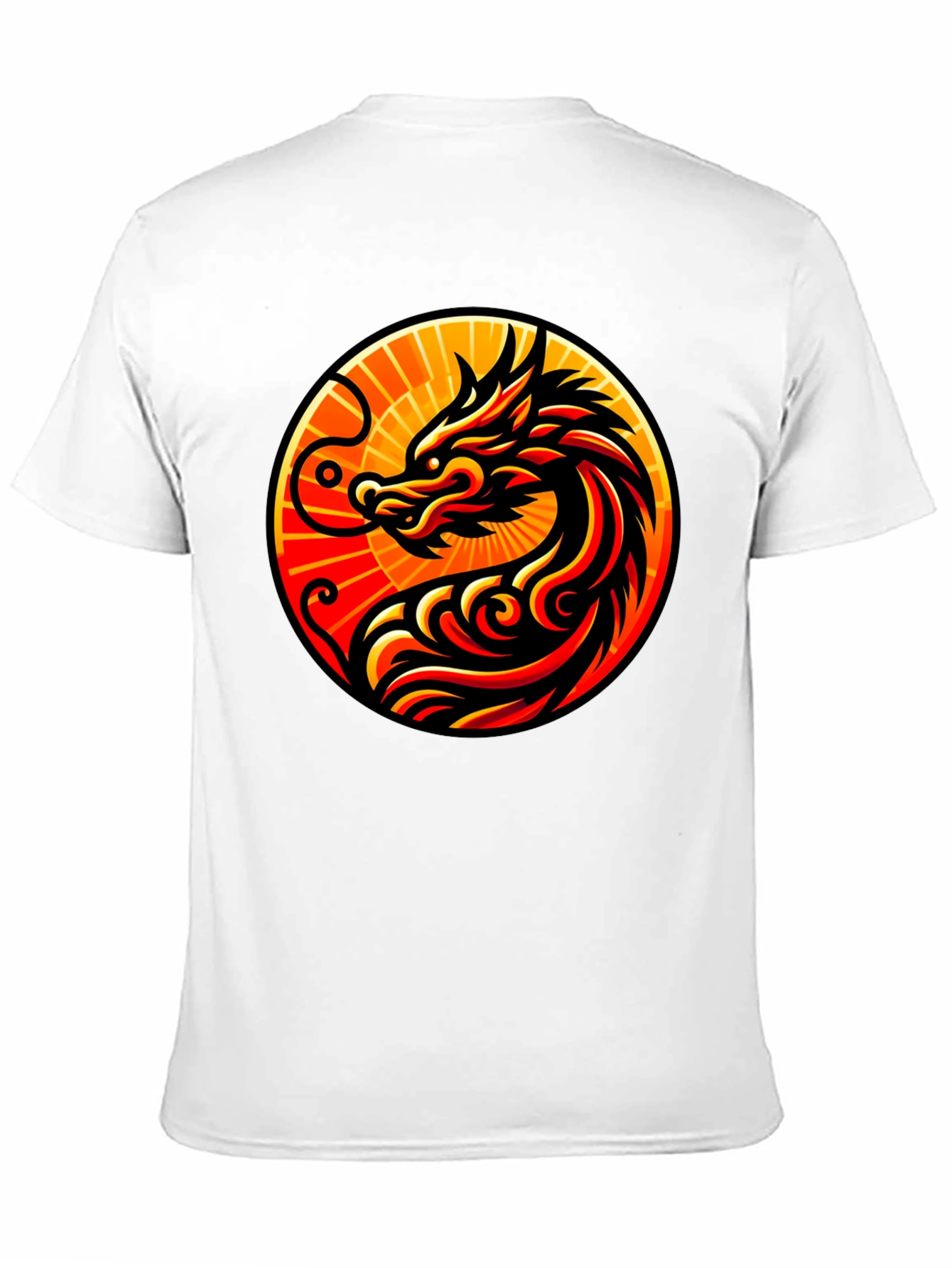 Dragon Circle Graphic Tee - Bold Style