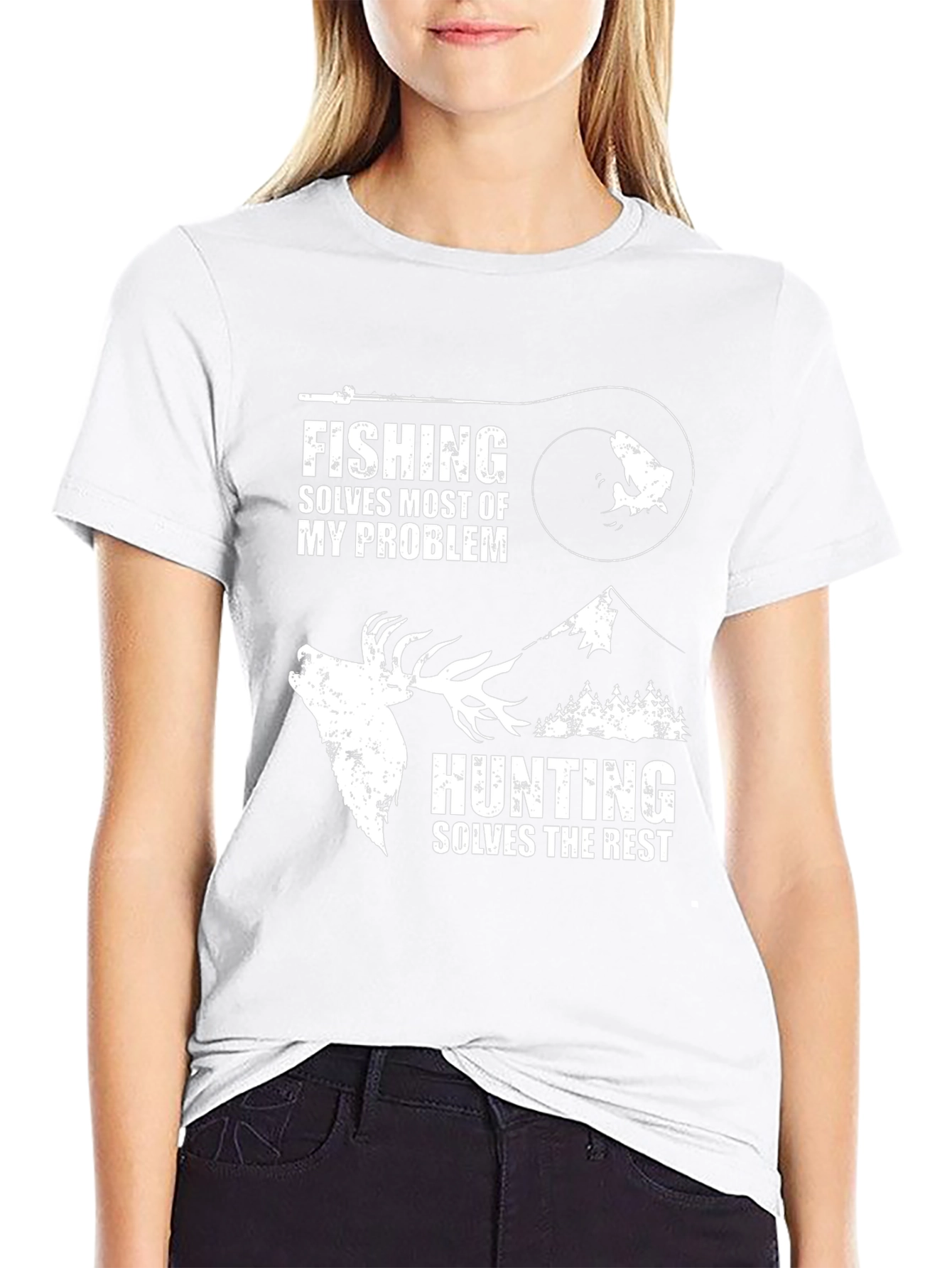 Fishing and Hunting Graphic T-Shirt