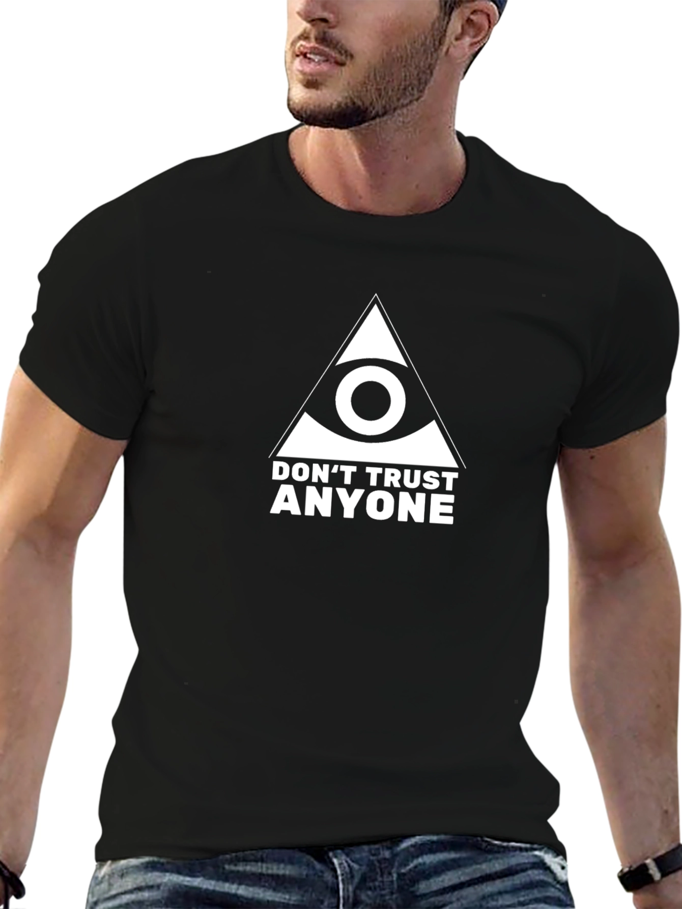 Dont Trust Anyone T-Shirt - Illuminati Eye Design