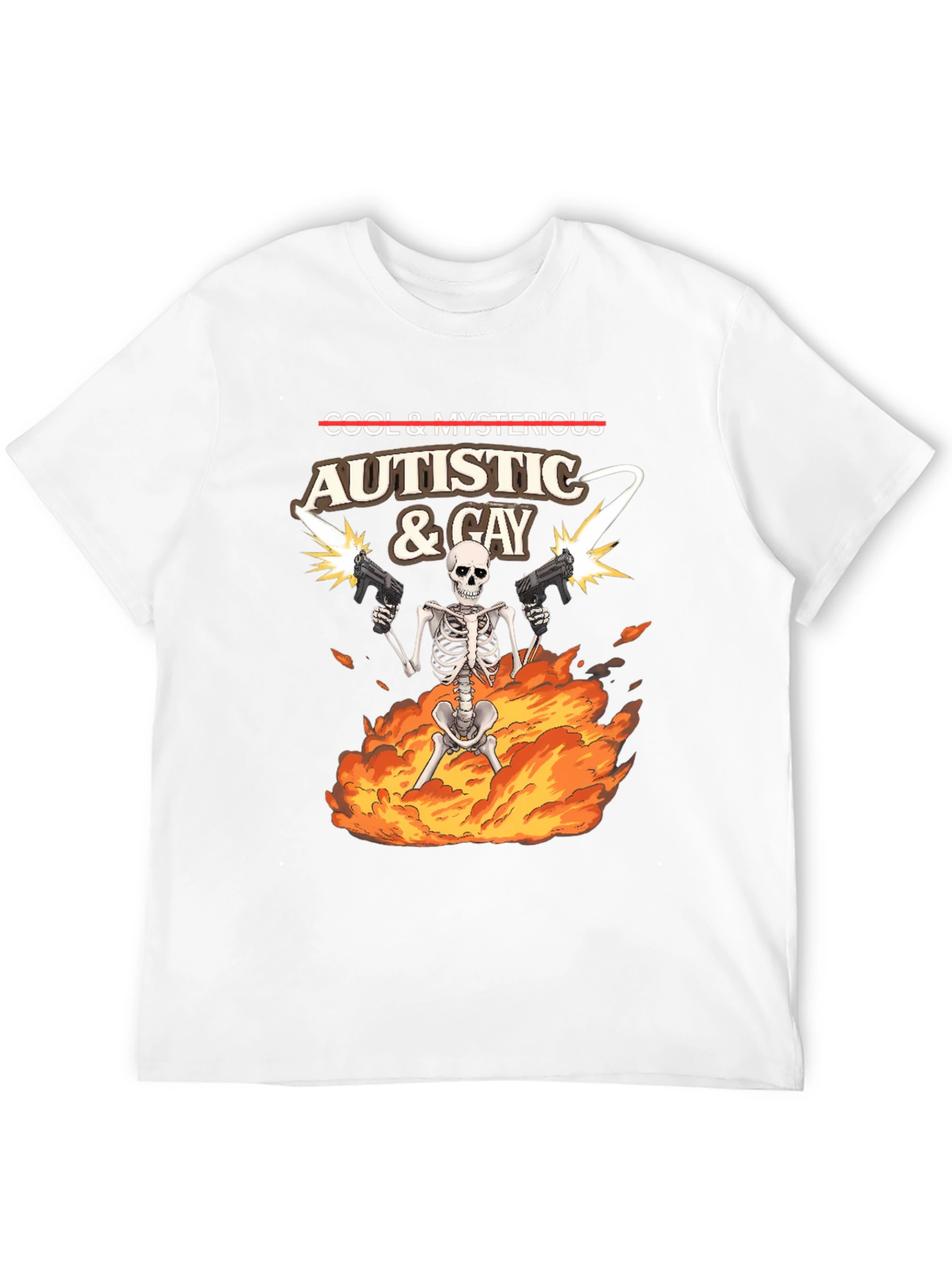 Autistic & Gay Skeleton T-Shirt