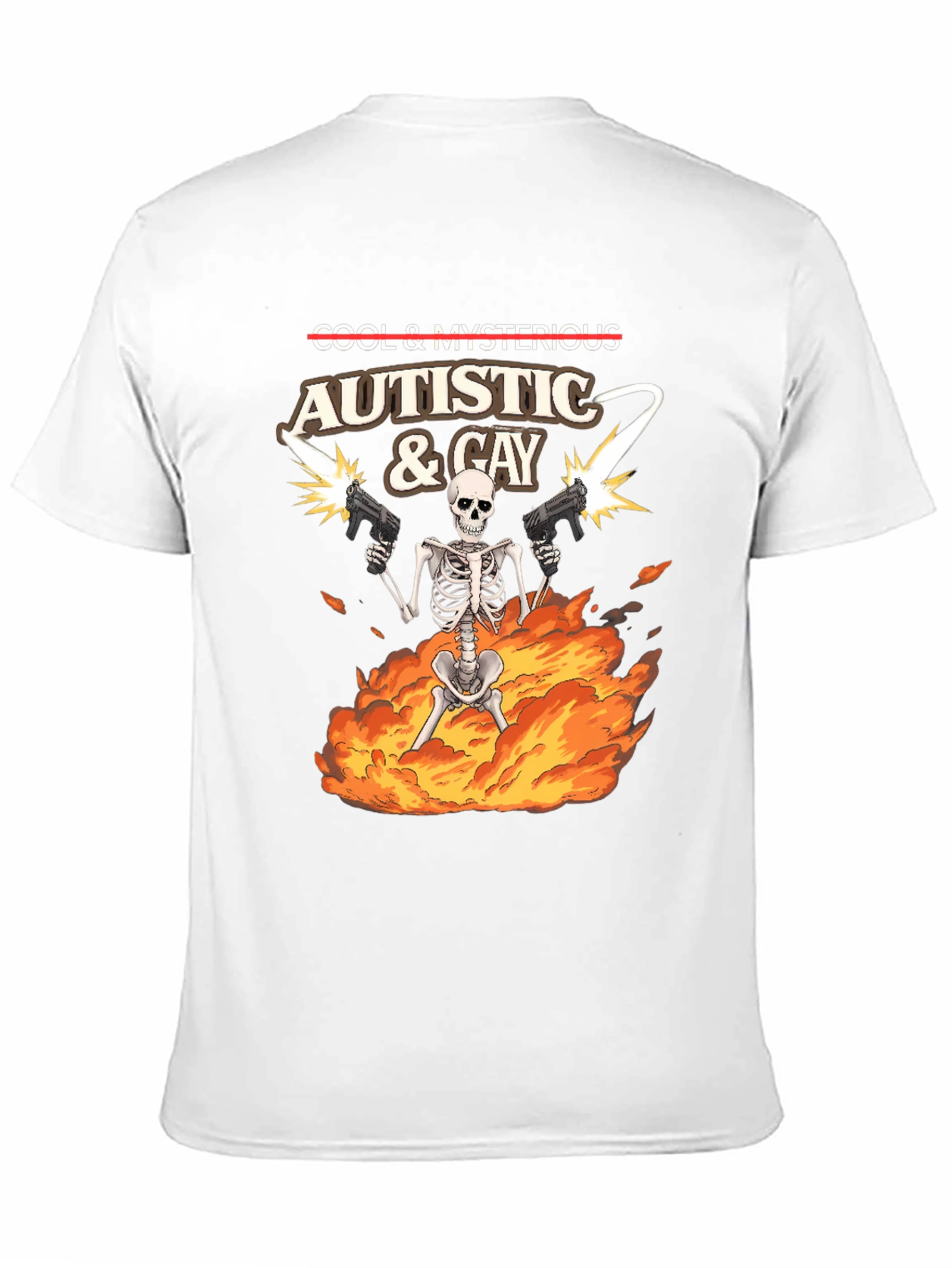 Autistic & Gay Skeleton T-Shirt